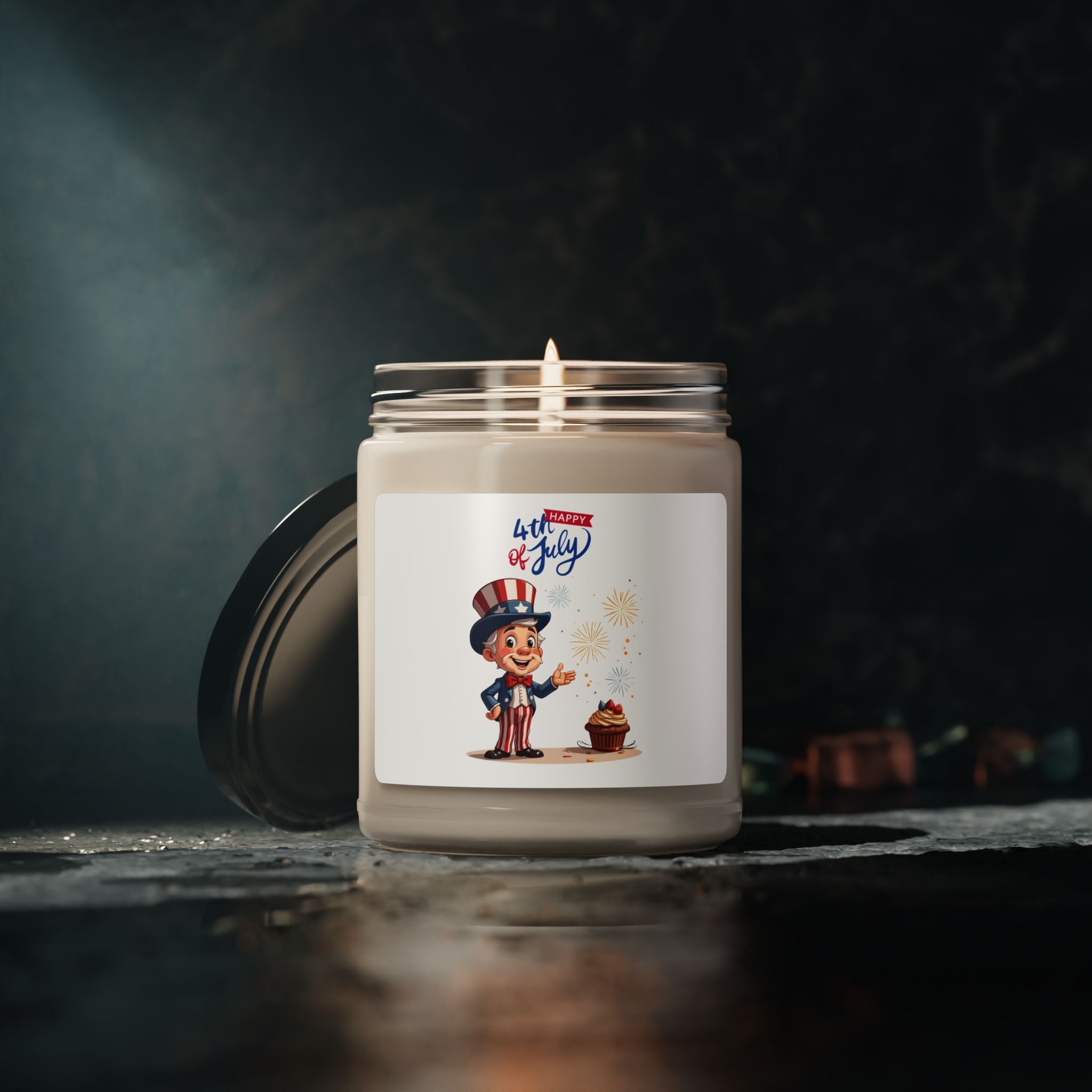 Uncle Sam Happy 4th of July Scented Soy Candle
