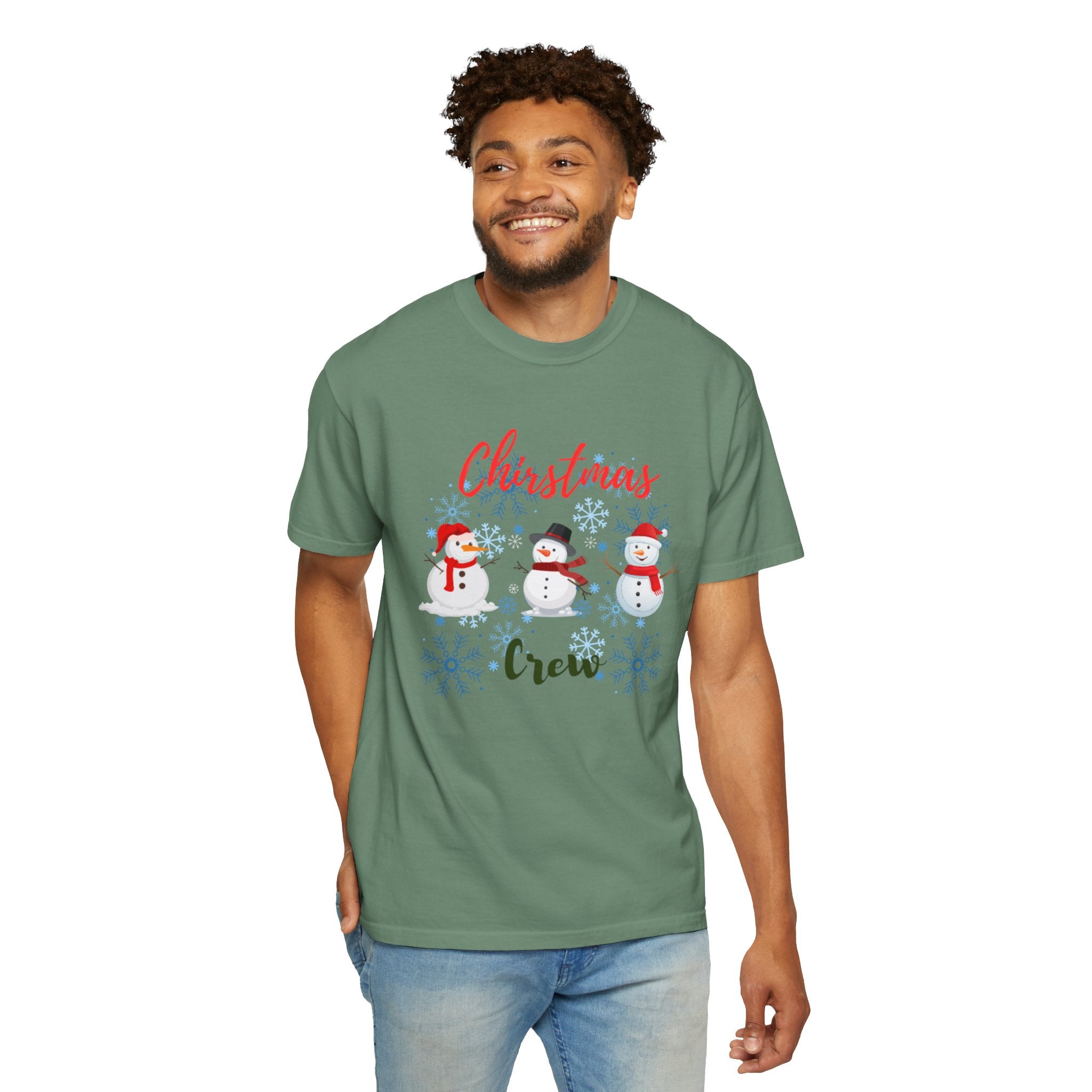 Christmas Crew Unisex Garment-Dyed T-shirt