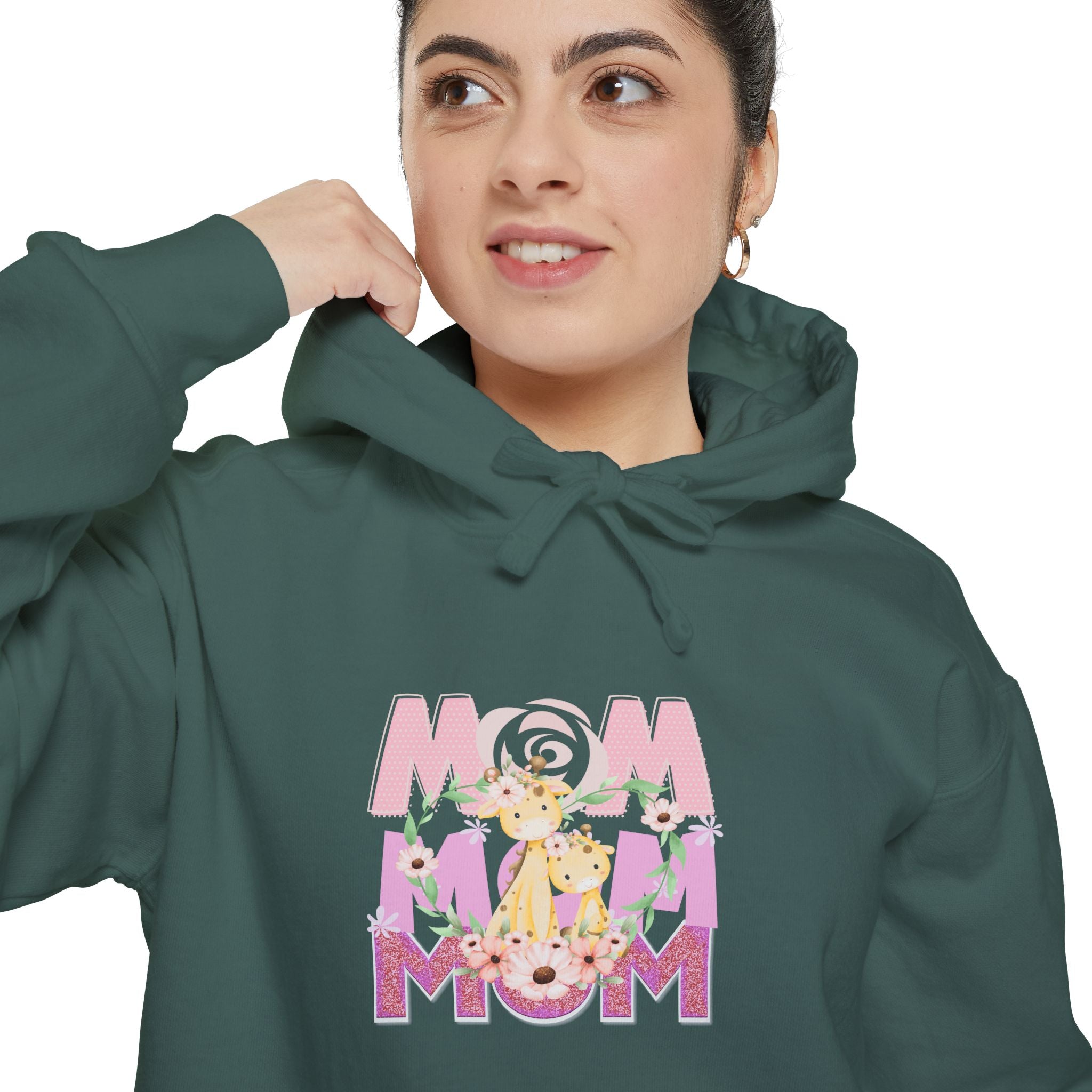Our First Mother's Day Unisex Garment-Dyed Hoodie