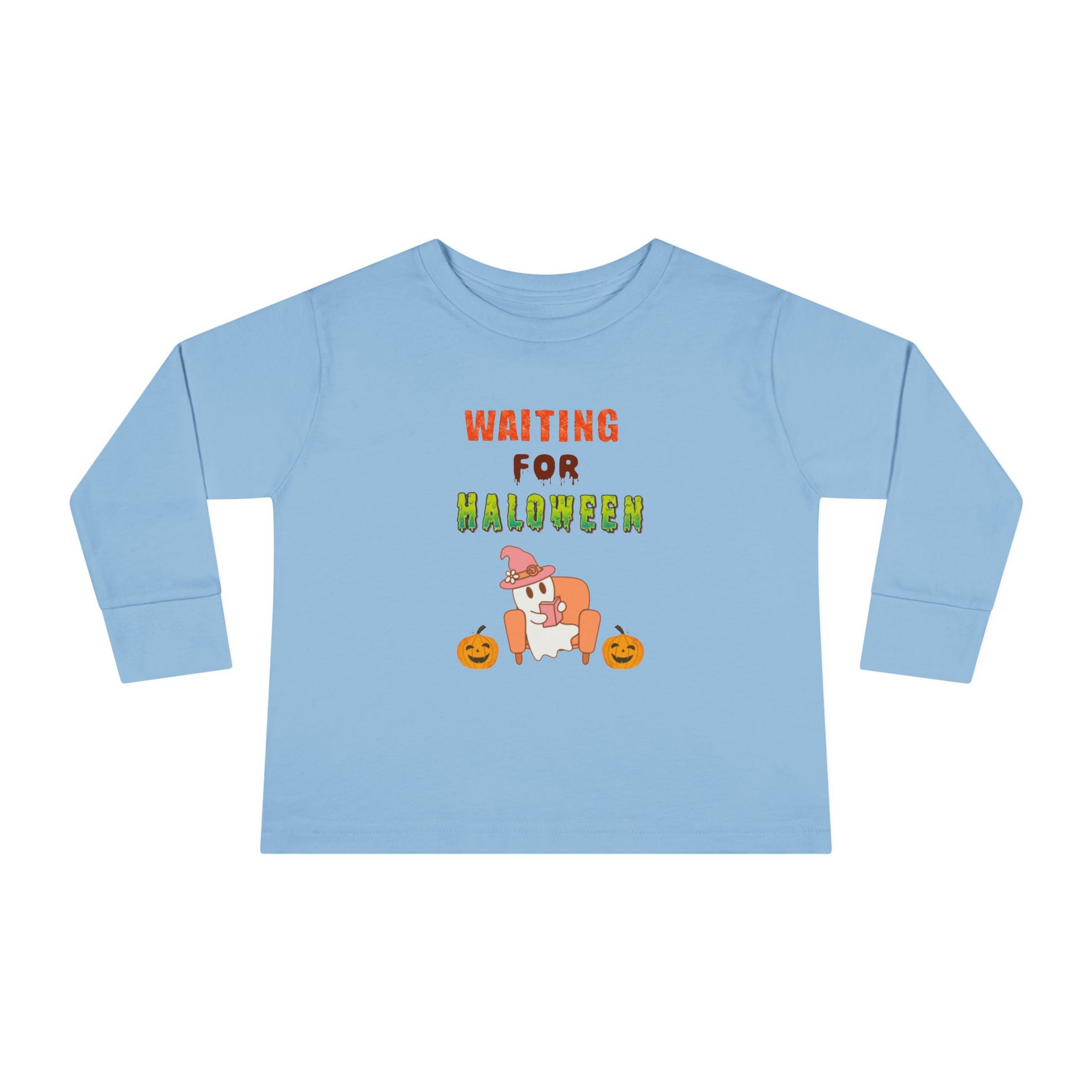 Waiting For Halloween Toddler Long Sleeve Tee