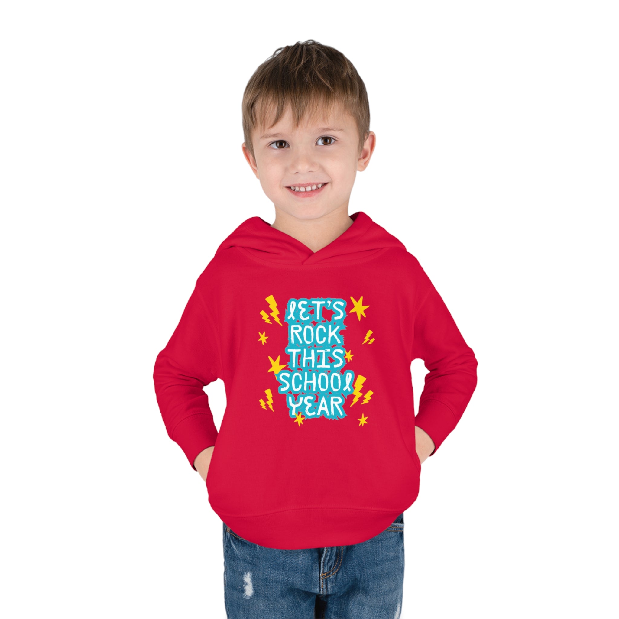 Let's Rock This School Year Toddler Pullover Fleece Hoodie