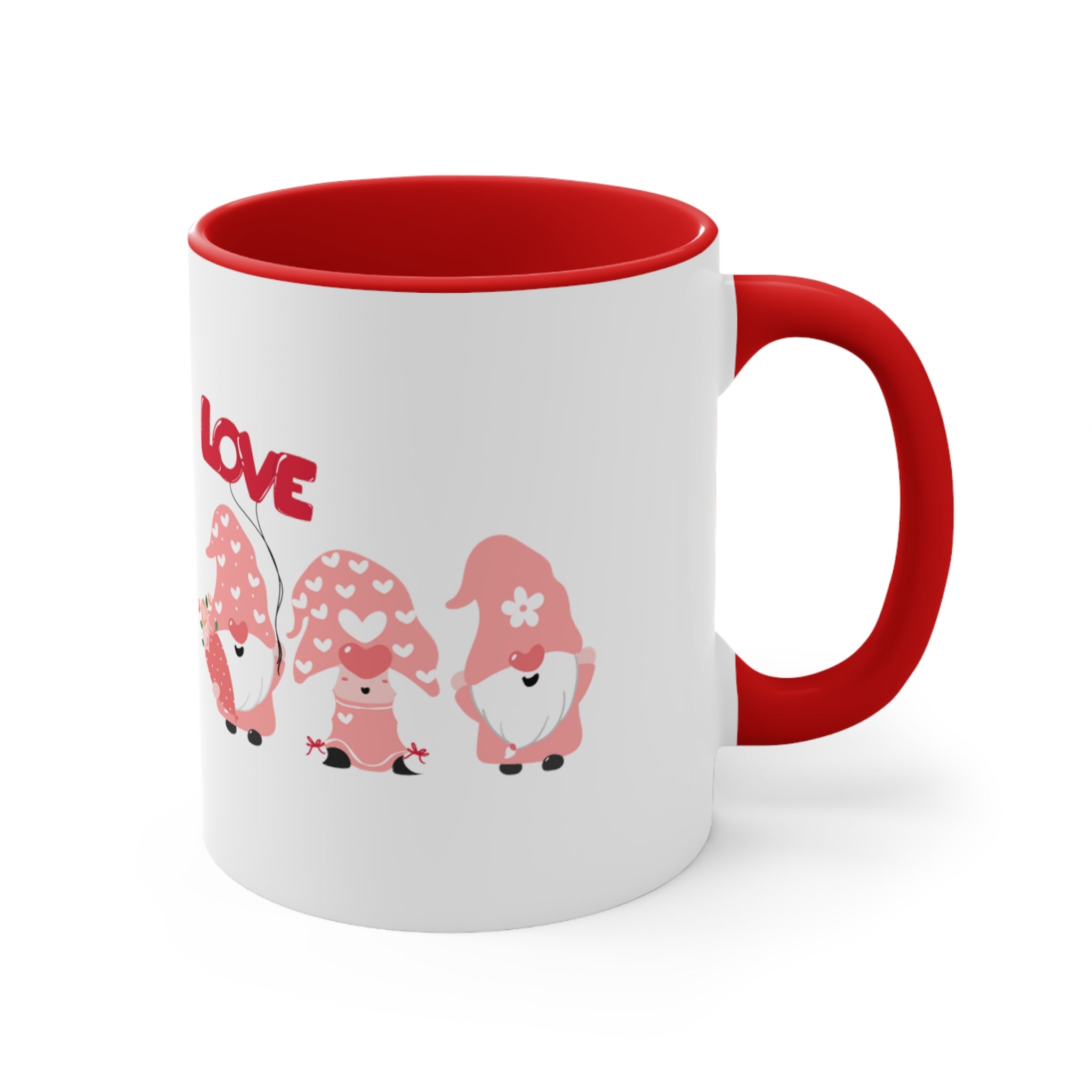 Love Gnome Day Accent Coffee Mug, 11oz