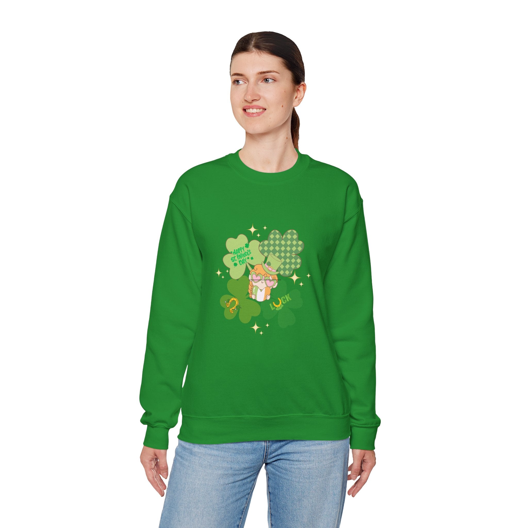 Retro St. Paddy's Day Unisex Heavy Blend™ Crewneck Sweatshirt