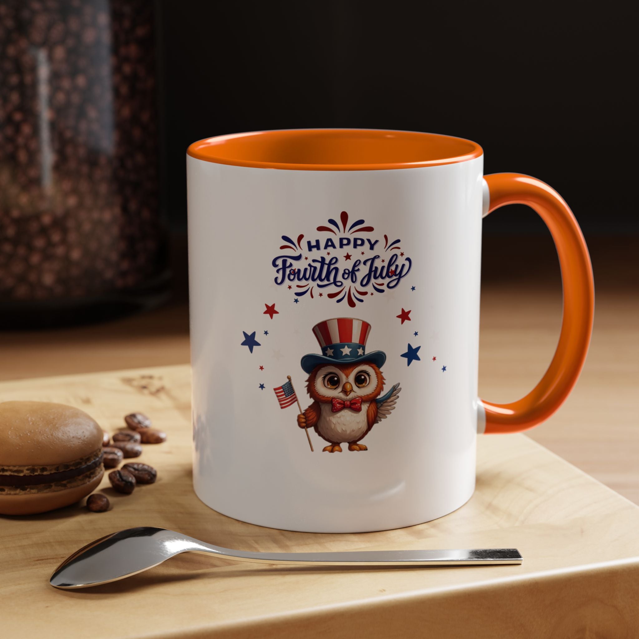 American Eagle Happy 4th of July Coffee Mug