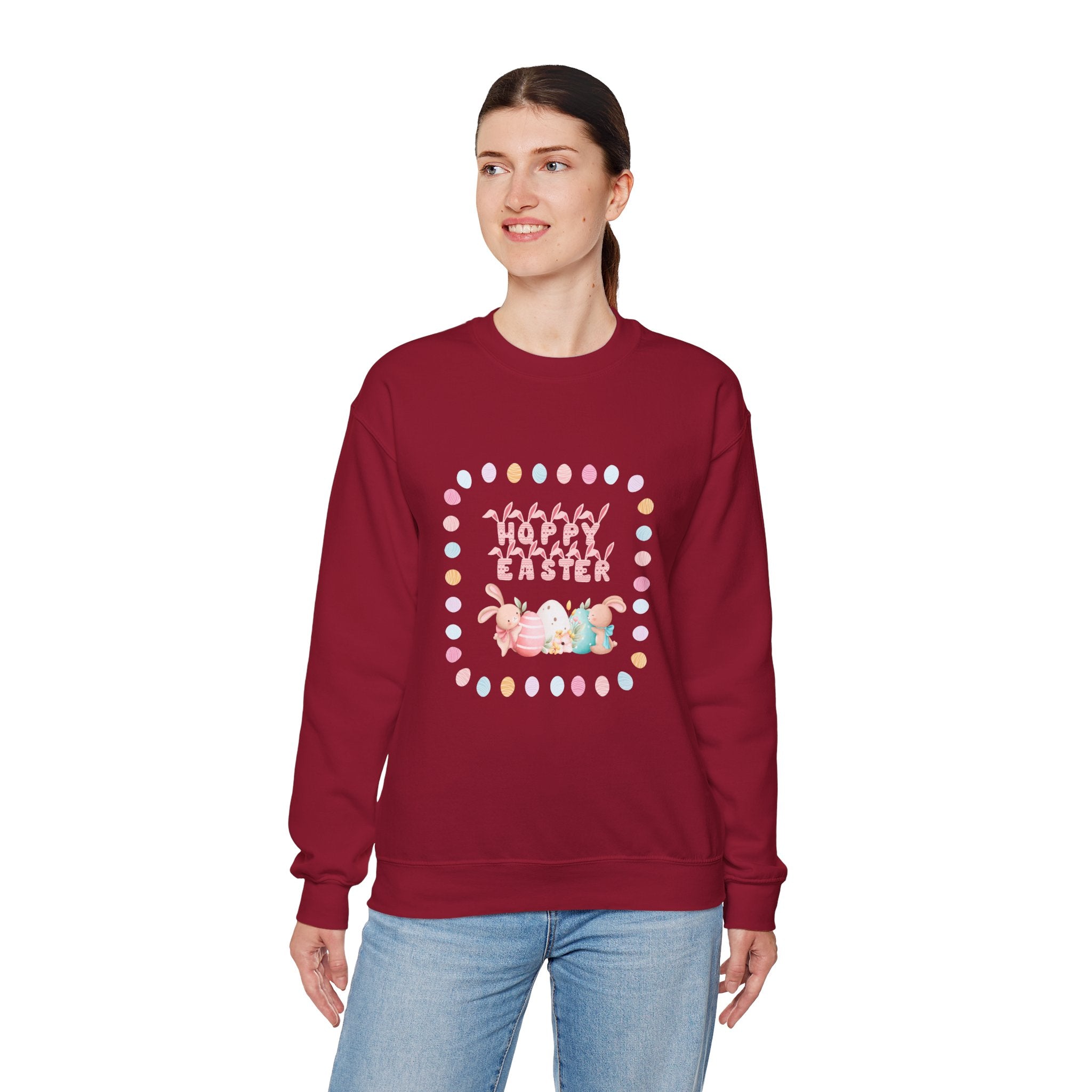 Hoppy Easter Crewneck Sweatshirt  Unisex Heavy Blend