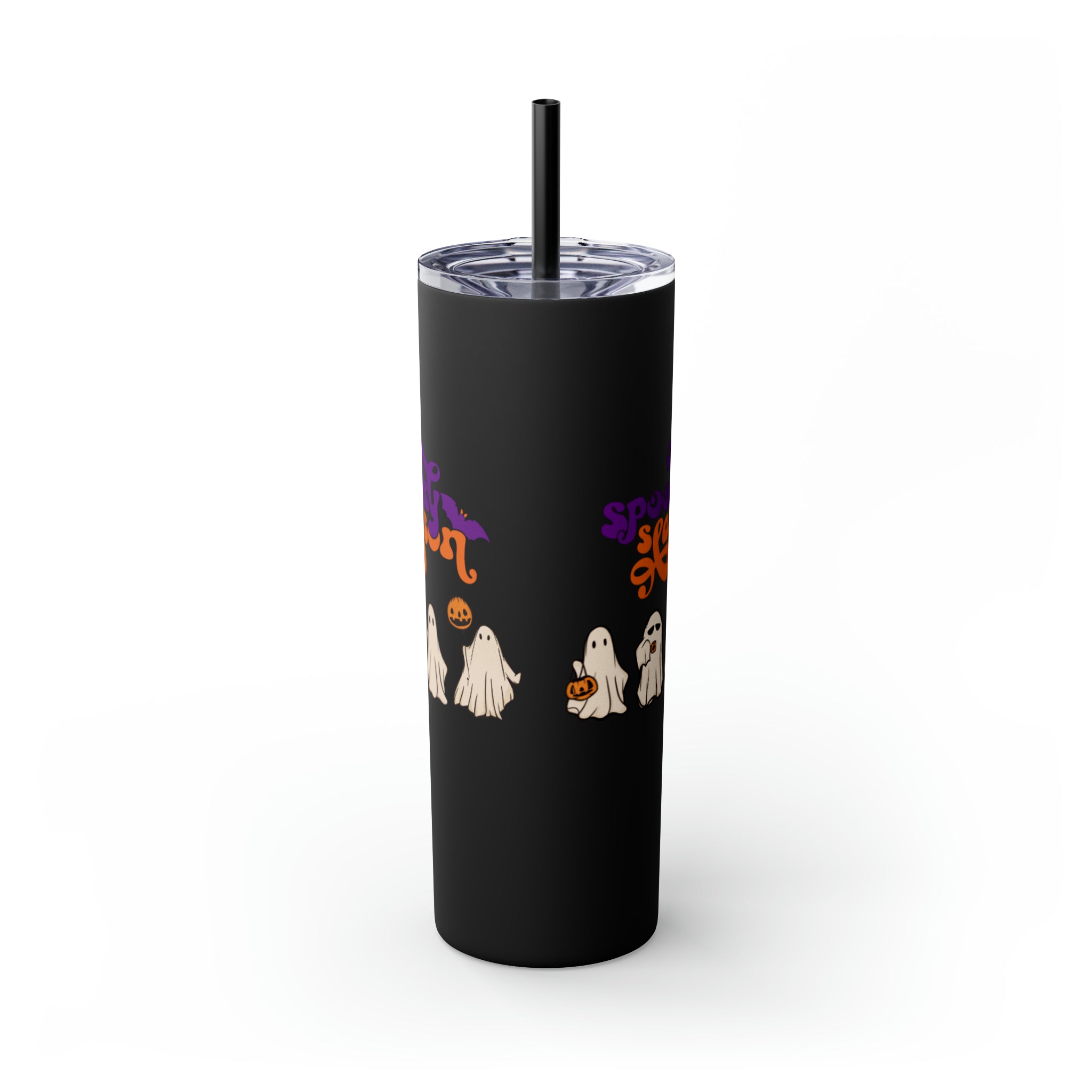 Spooky Season Skinny Tumbler with Straw, 20oz