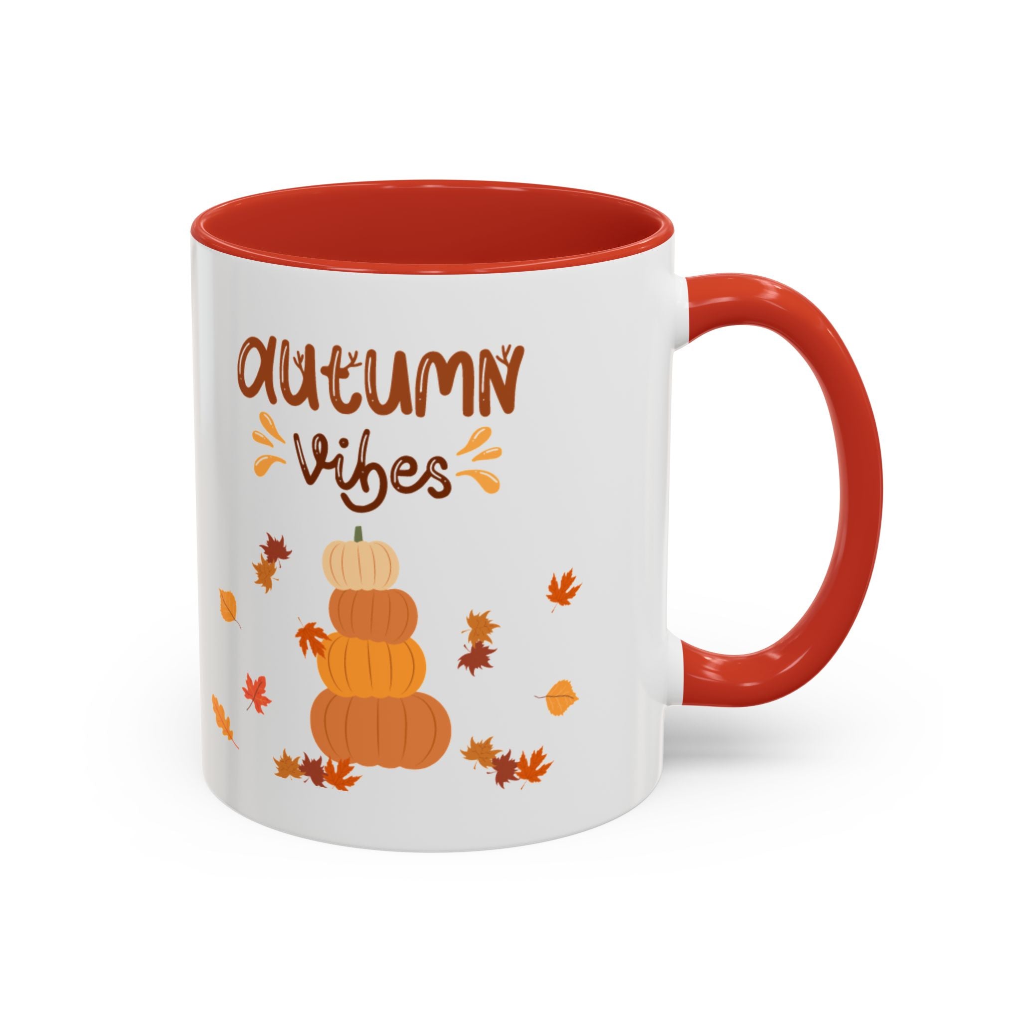 Autumn Vibes Accent Coffee Mug (11, 15oz)