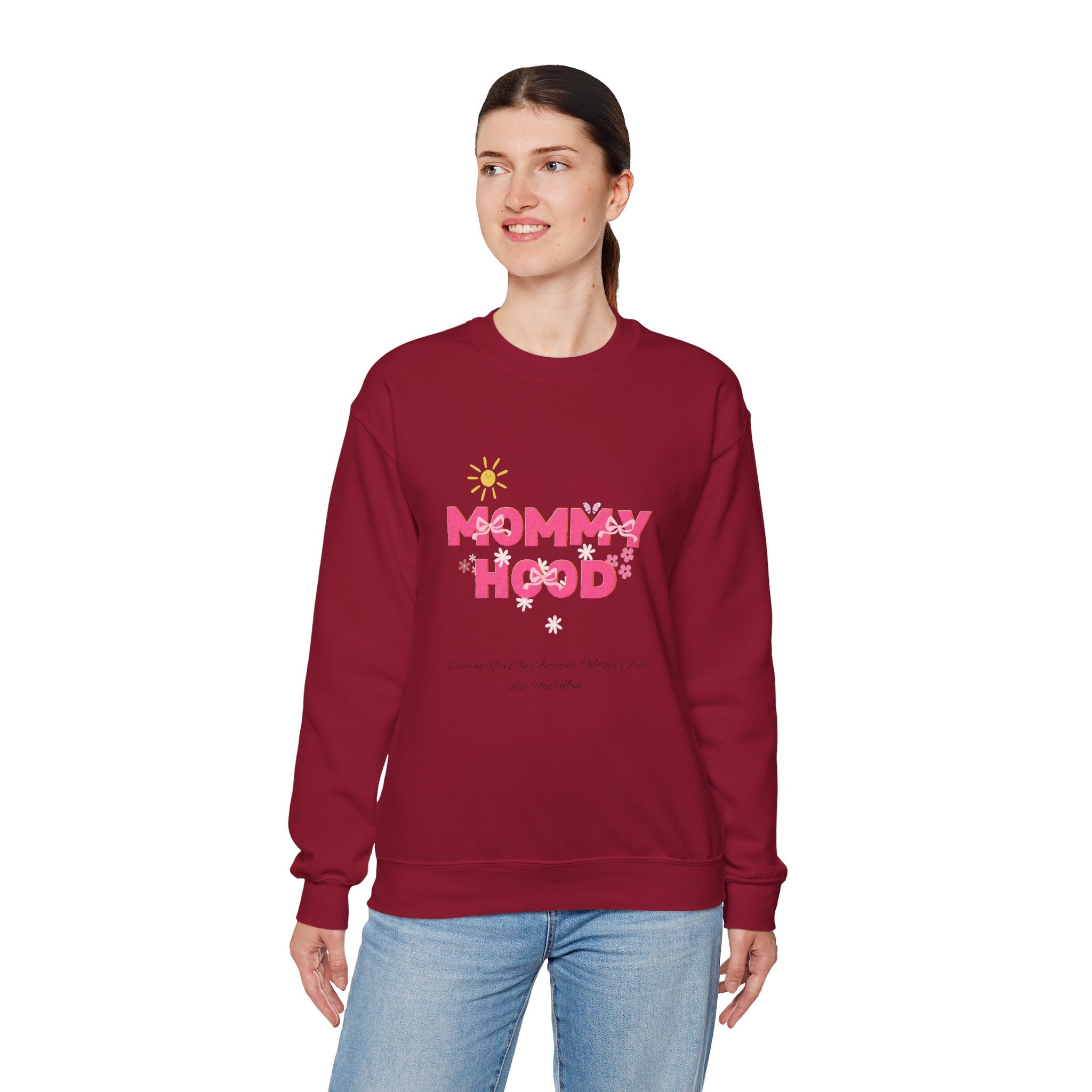 Mommy Hood Unisex Crewneck Sweatshirt
