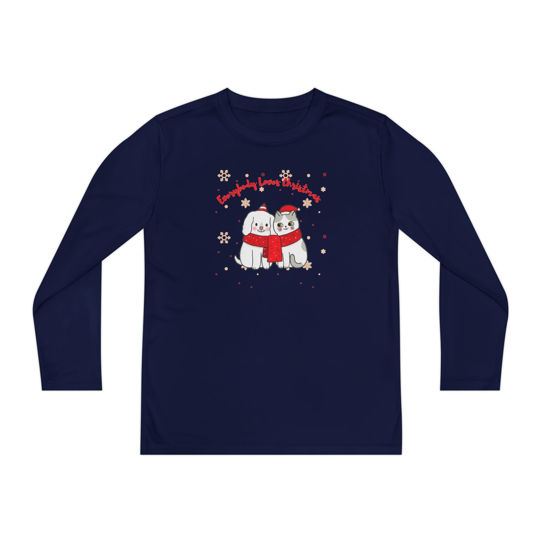 Everybody Loves Christmas Youth Long Sleeve Competitor Tee