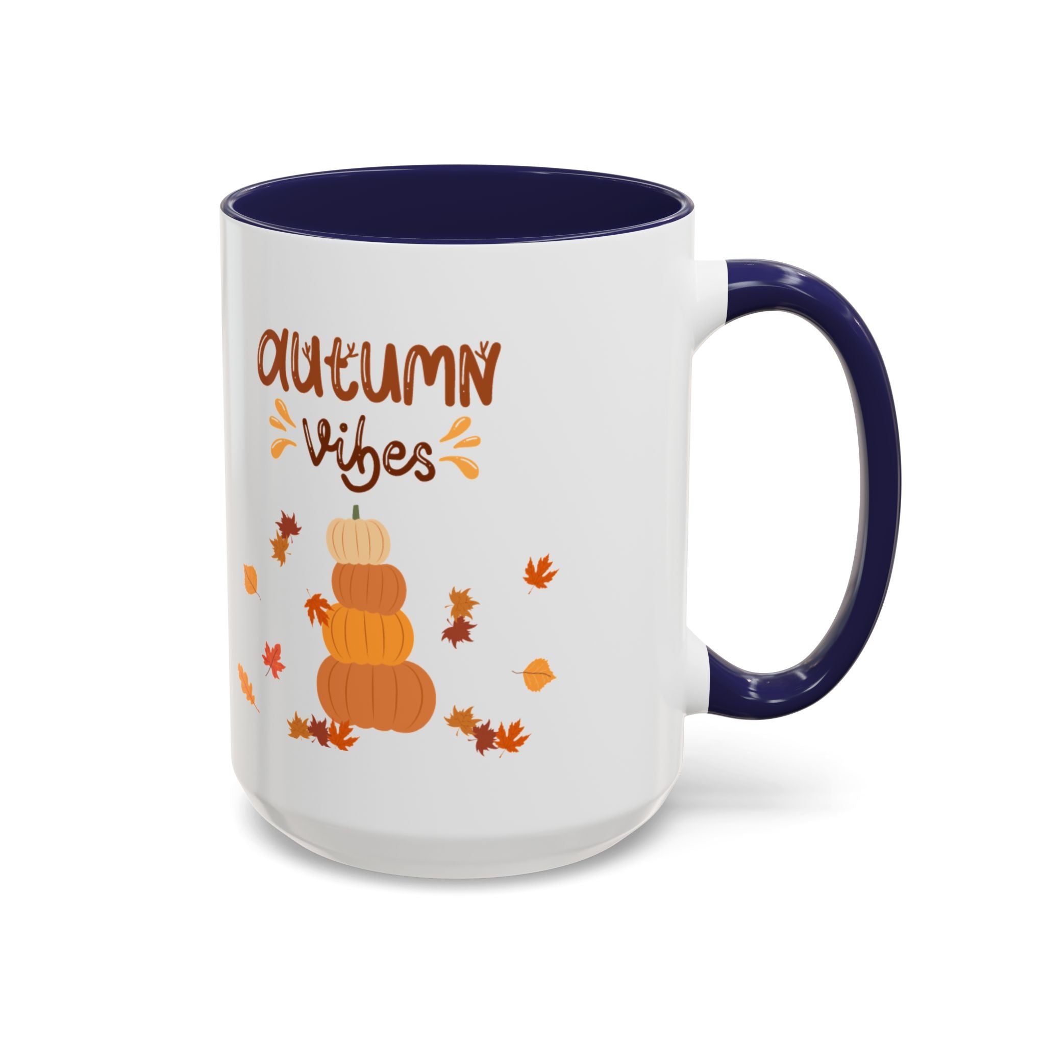 Autumn Vibes Accent Coffee Mug (11, 15oz)