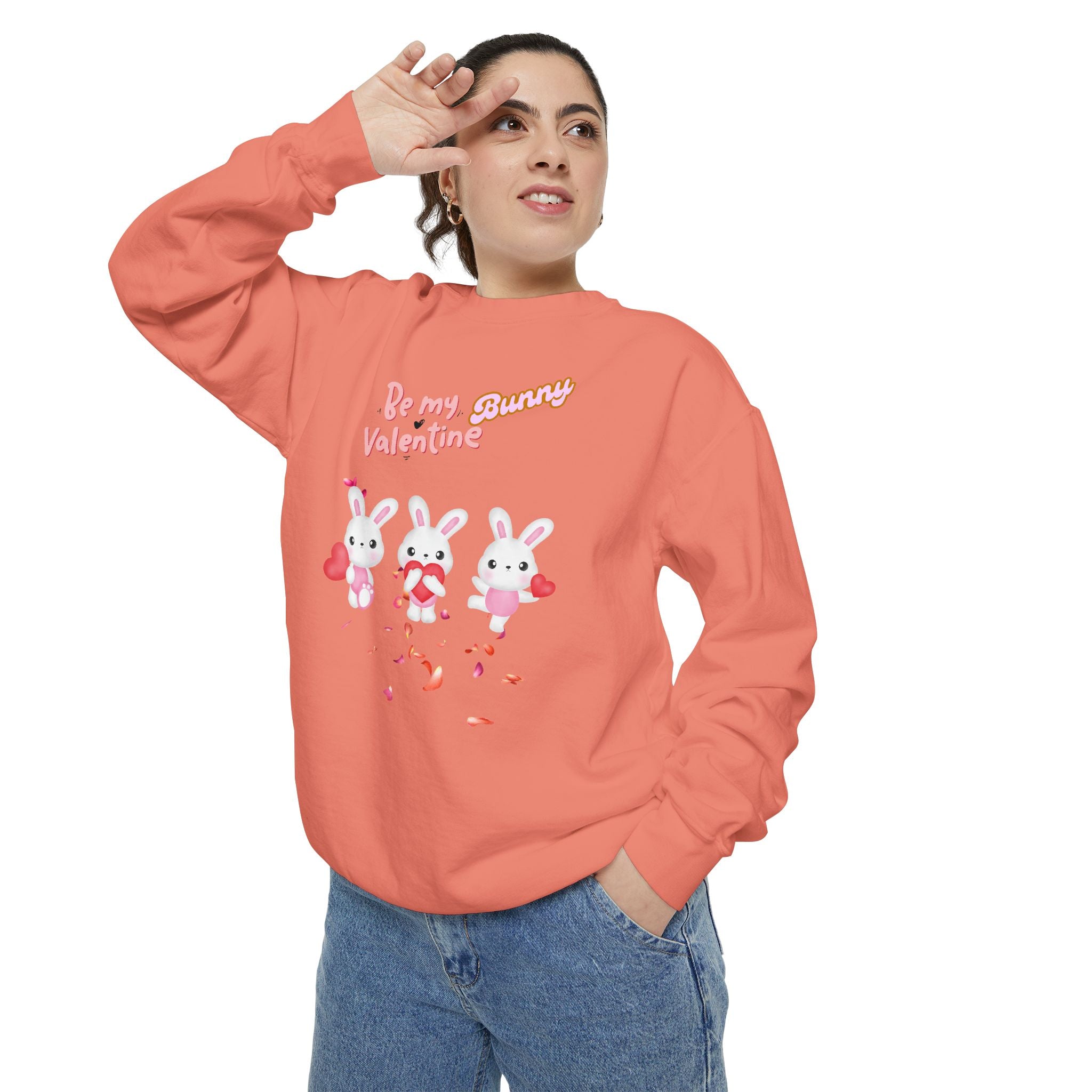 My Bunny Valentine Unisex Garment-Dyed Sweatshirt