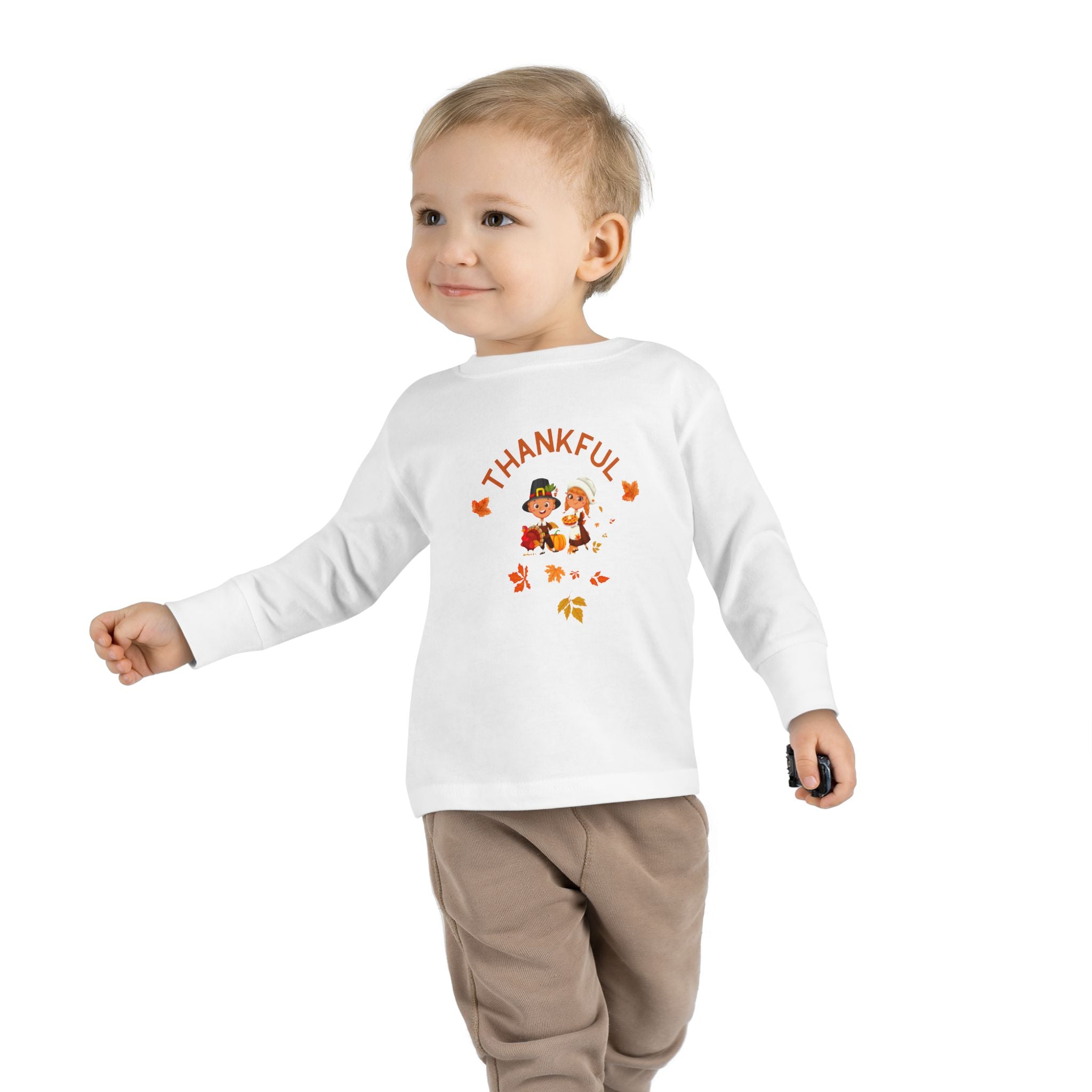 Pilgrims Turkey Day Toddler Long Sleeve Tee