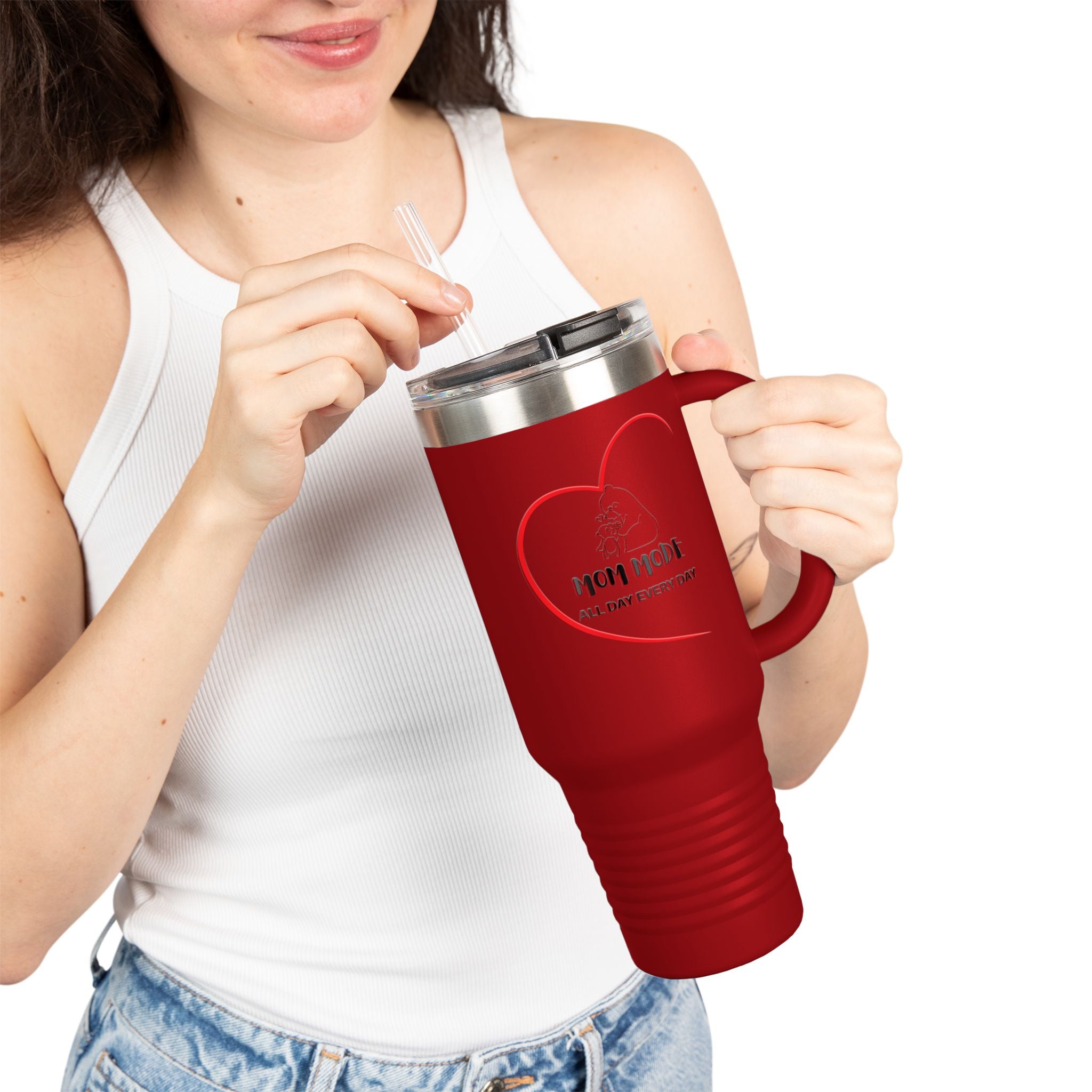 Mom Mode Insulated Travel Mug - 40oz
