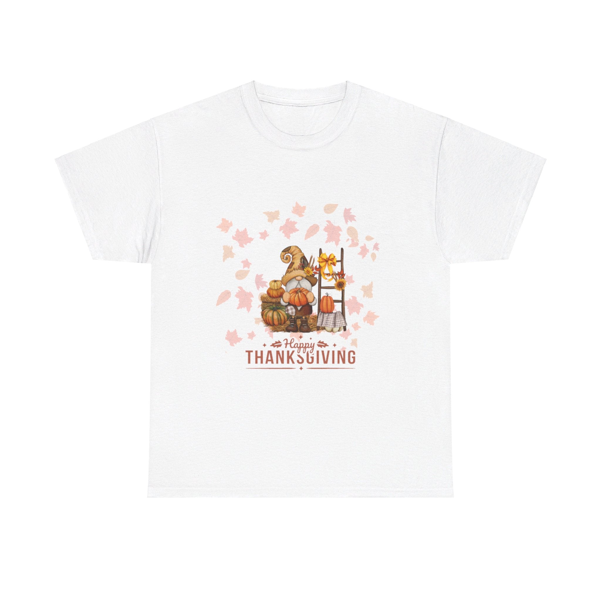 Gnome Happy Thanksgiving Unisex Heavy Cotton Tee