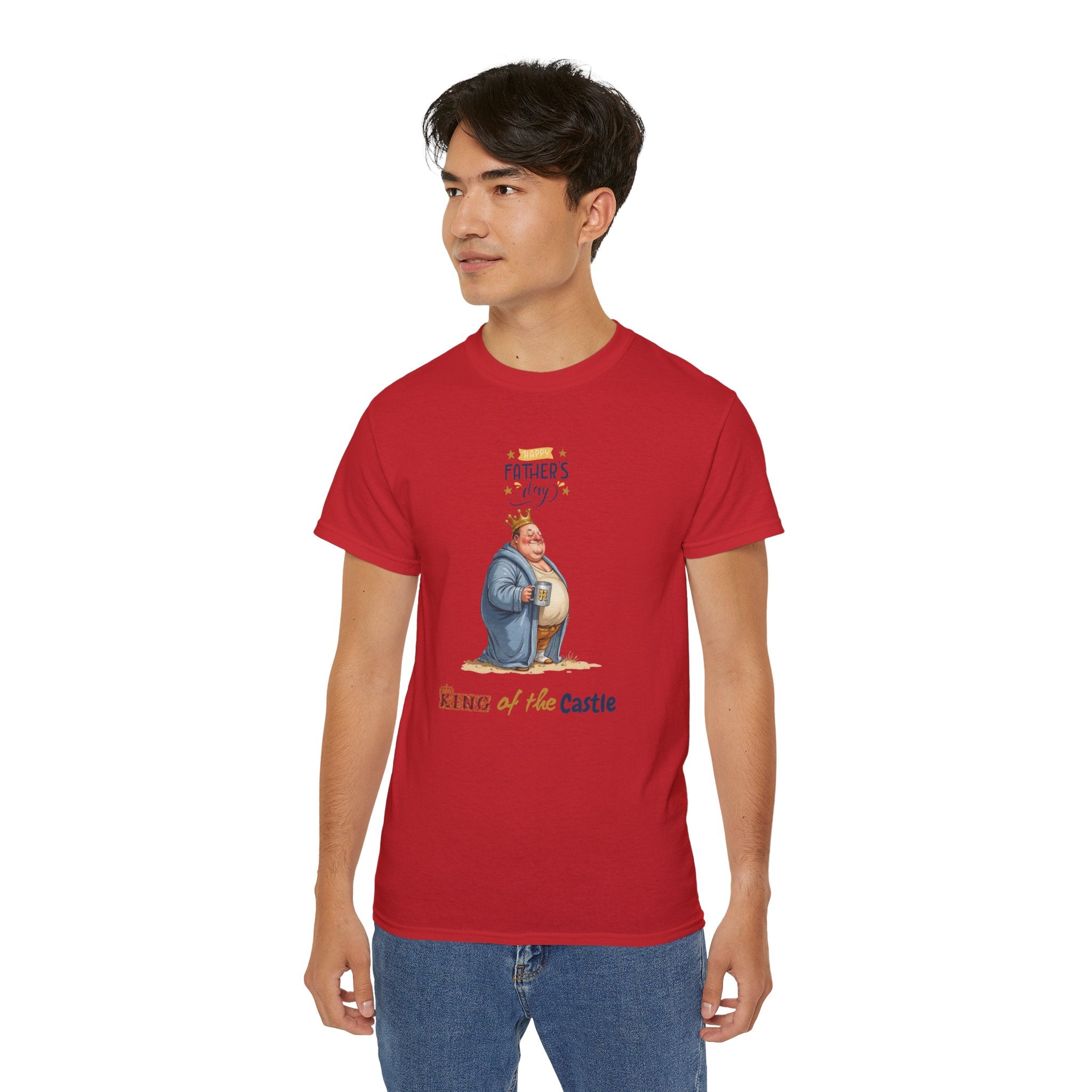 Father's Day King of the Castle Tee, Unisex Cotton T-Shirt