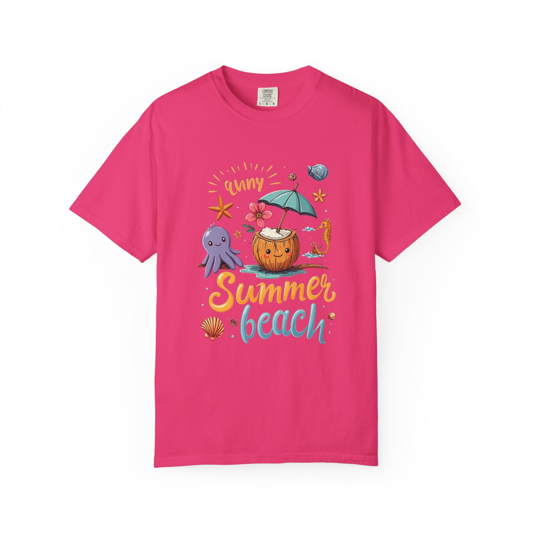 Sunny Summer Beach Fun Unisex T-shirt, Graphic Tee