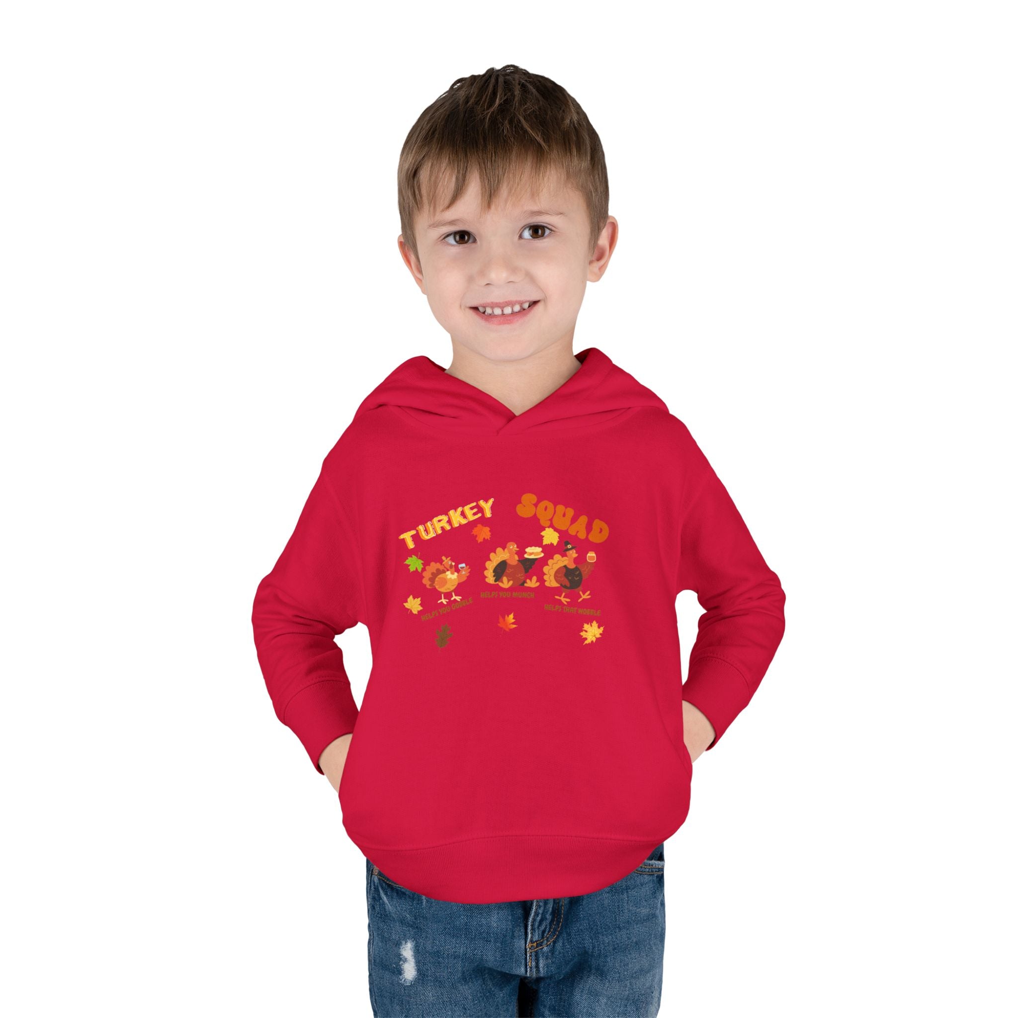 Turkey Squad Toddler Pullover Fleece Hoodie