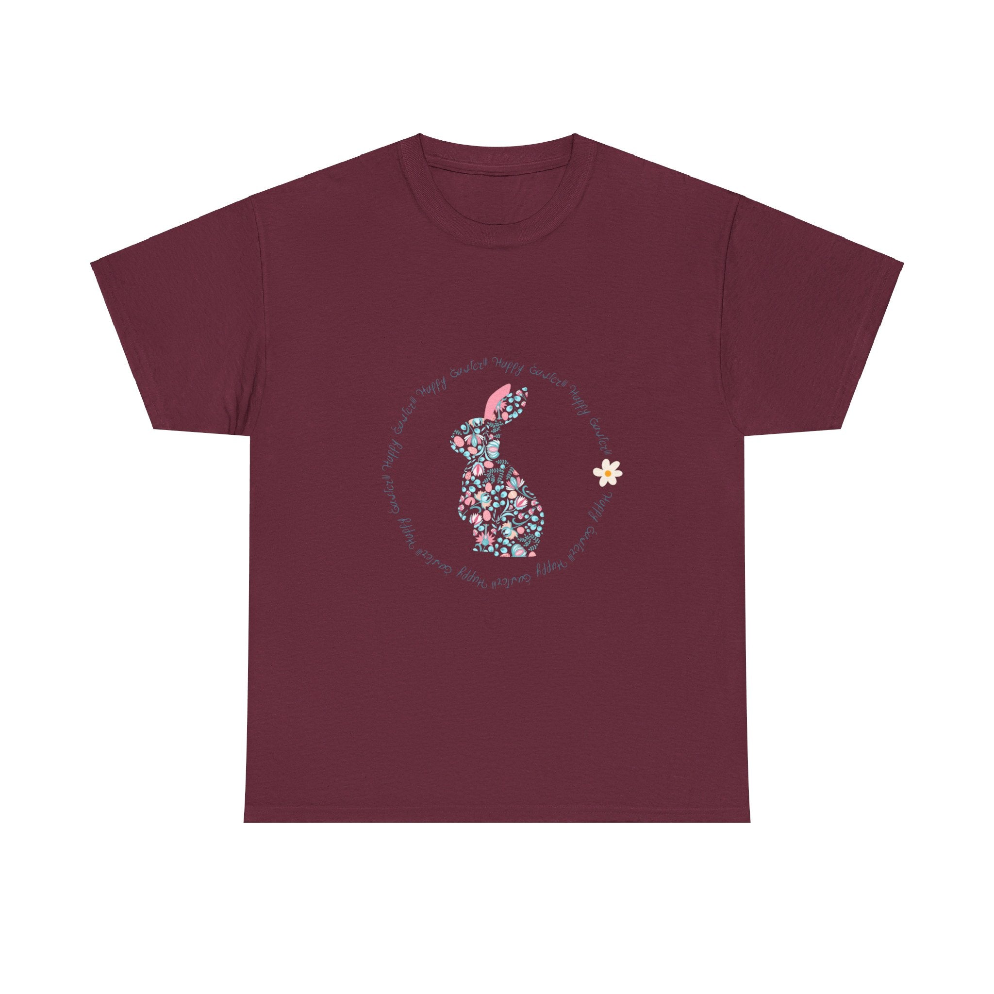 Happy Easter Rabbit Day Unisex Heavy Cotton Tee