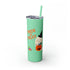 Trick or Treat Skinny Tumbler with Straw, 20oz