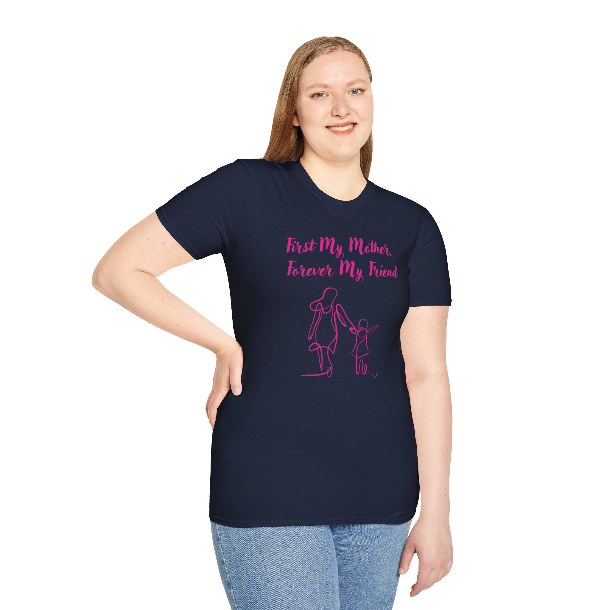 First My Mother Forever My Friend Unisex Softstyle T-Shirt