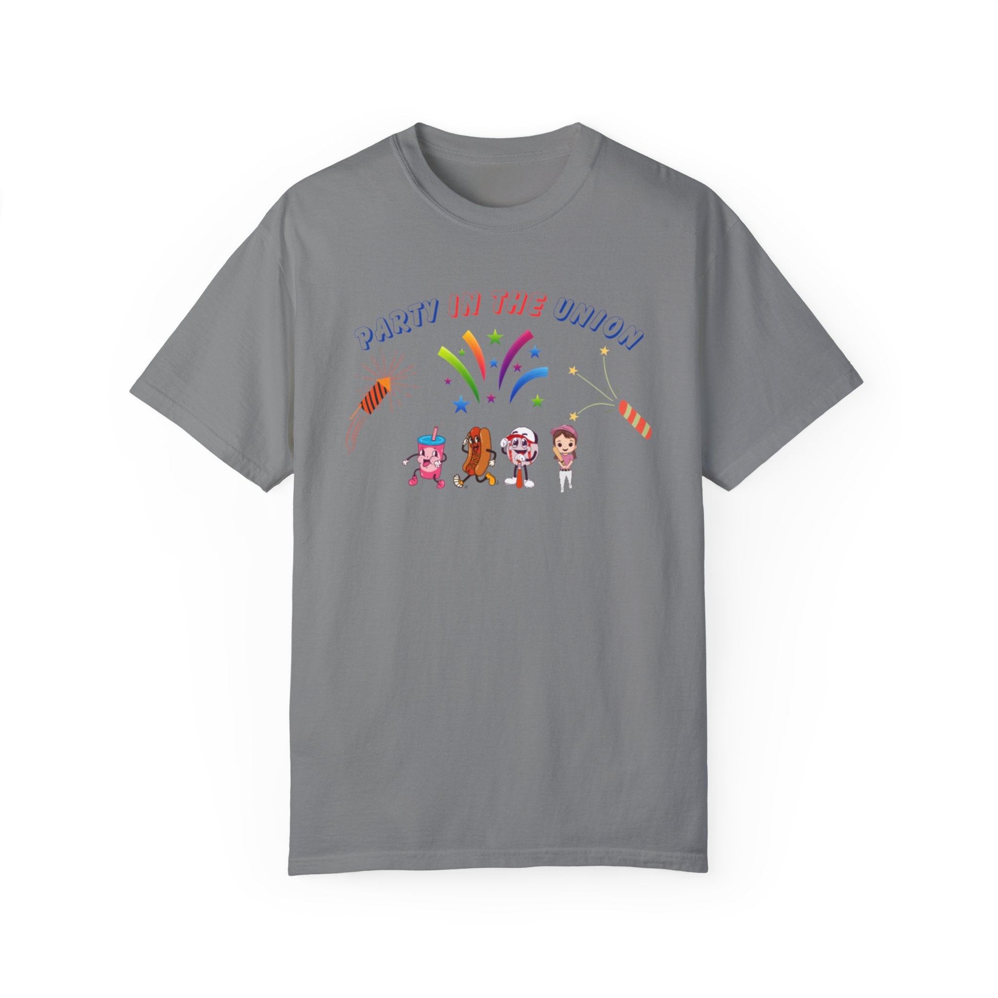 Party In The Union Unisex Garment-Dyed T-shirt