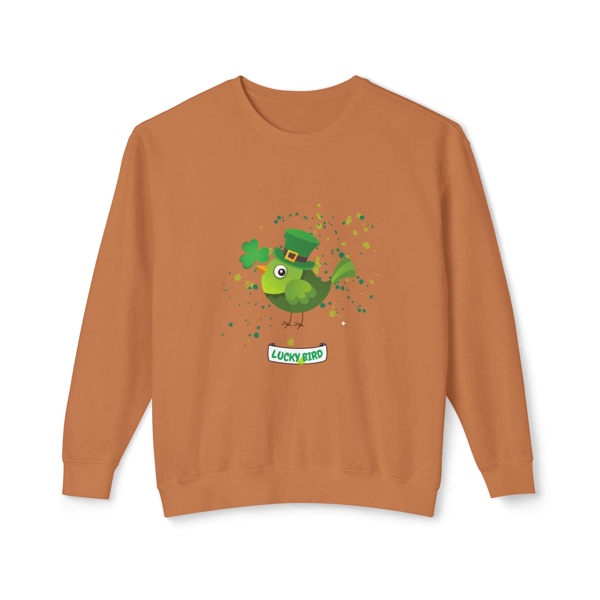 Lucky Bird St. Patrick's Day Sweatshirt - Unisex Lightweight Crewneck