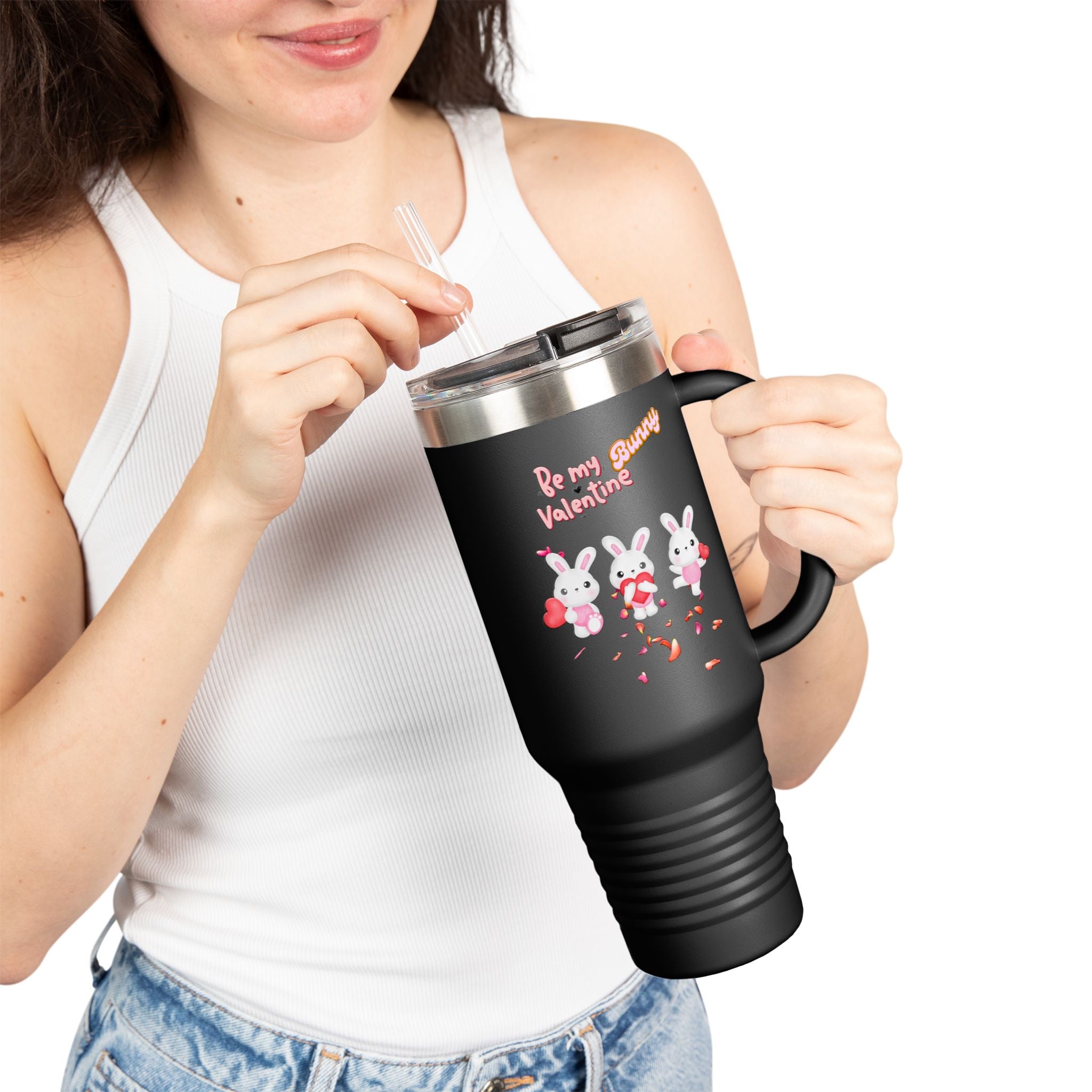My Bunny Valentine Insulated Travel Mug, 40oz