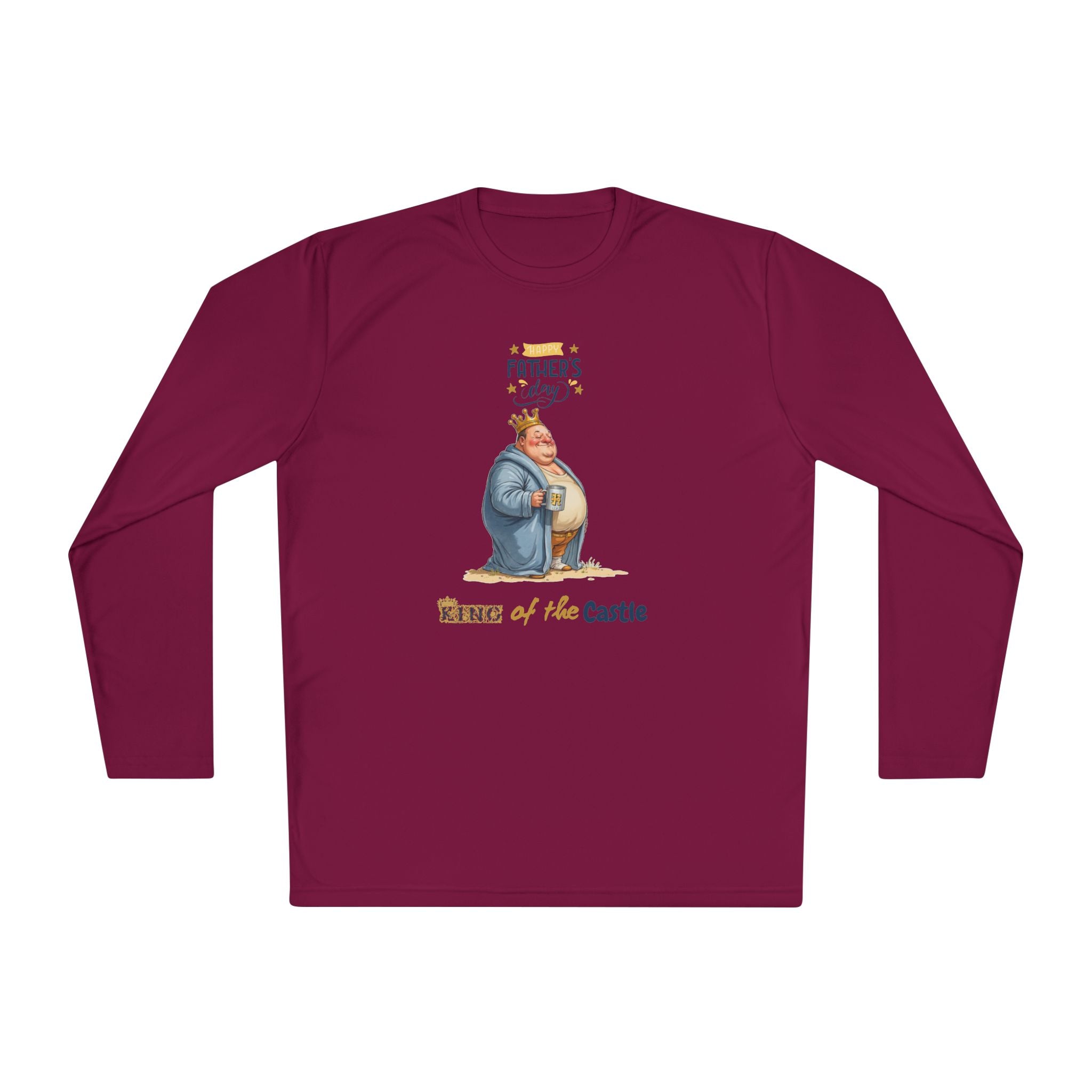 Father's Day King of the Castle Long Sleeve Tee | Unisex Lightweight Shirt