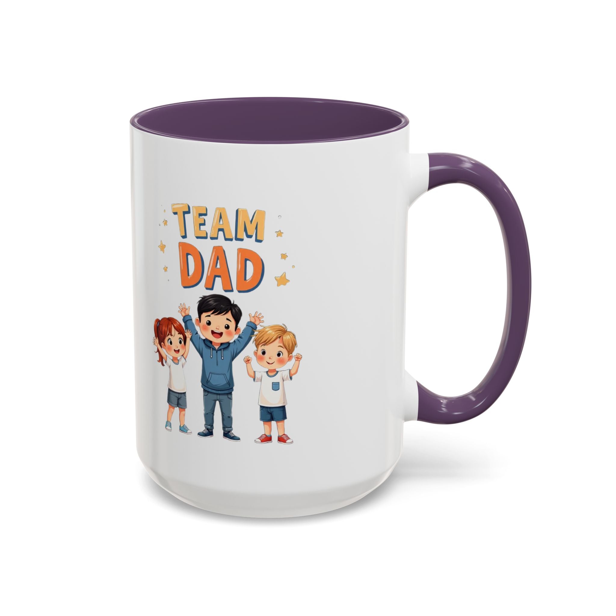 Team Dad Accent Coffee Mug