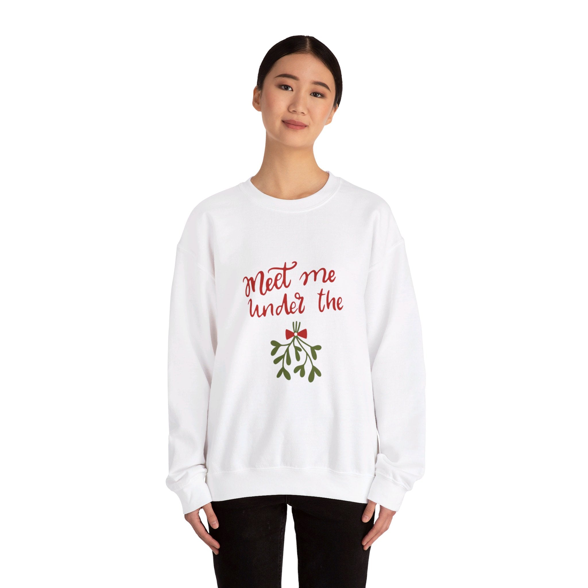 Meet Me Under The Mistletoe Unisex Heavy Blend™ Crewneck Sweatshirt