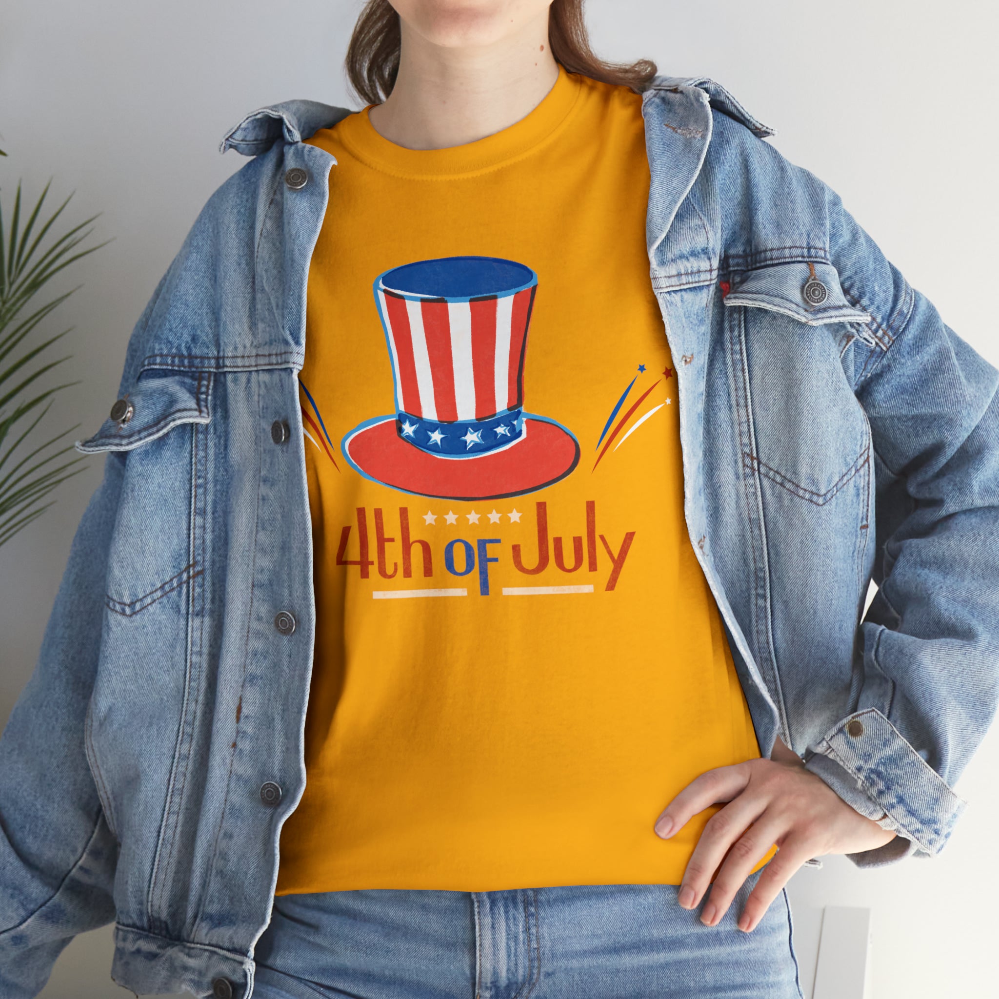 4th Of July Unisex Heavy Cotton Tee