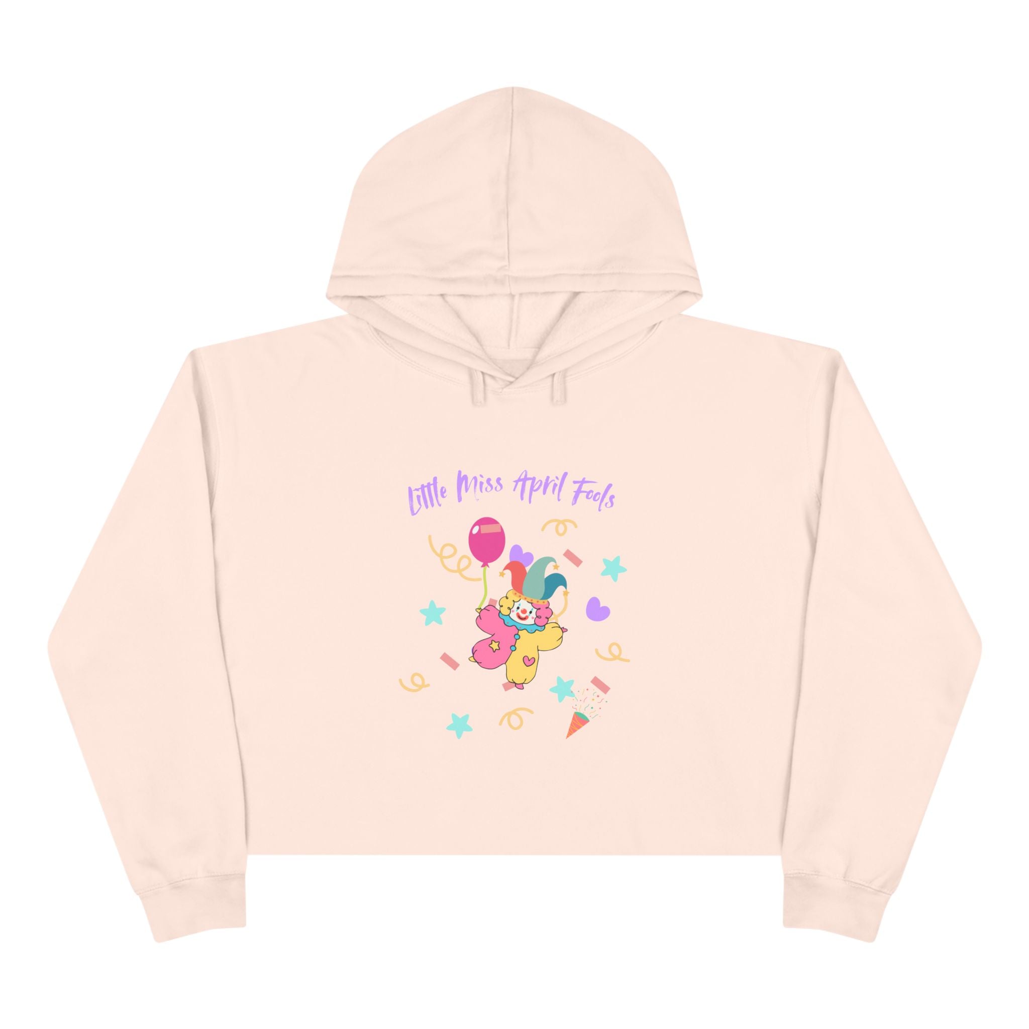 Little Miss April Fool's Day Crop Hoodie