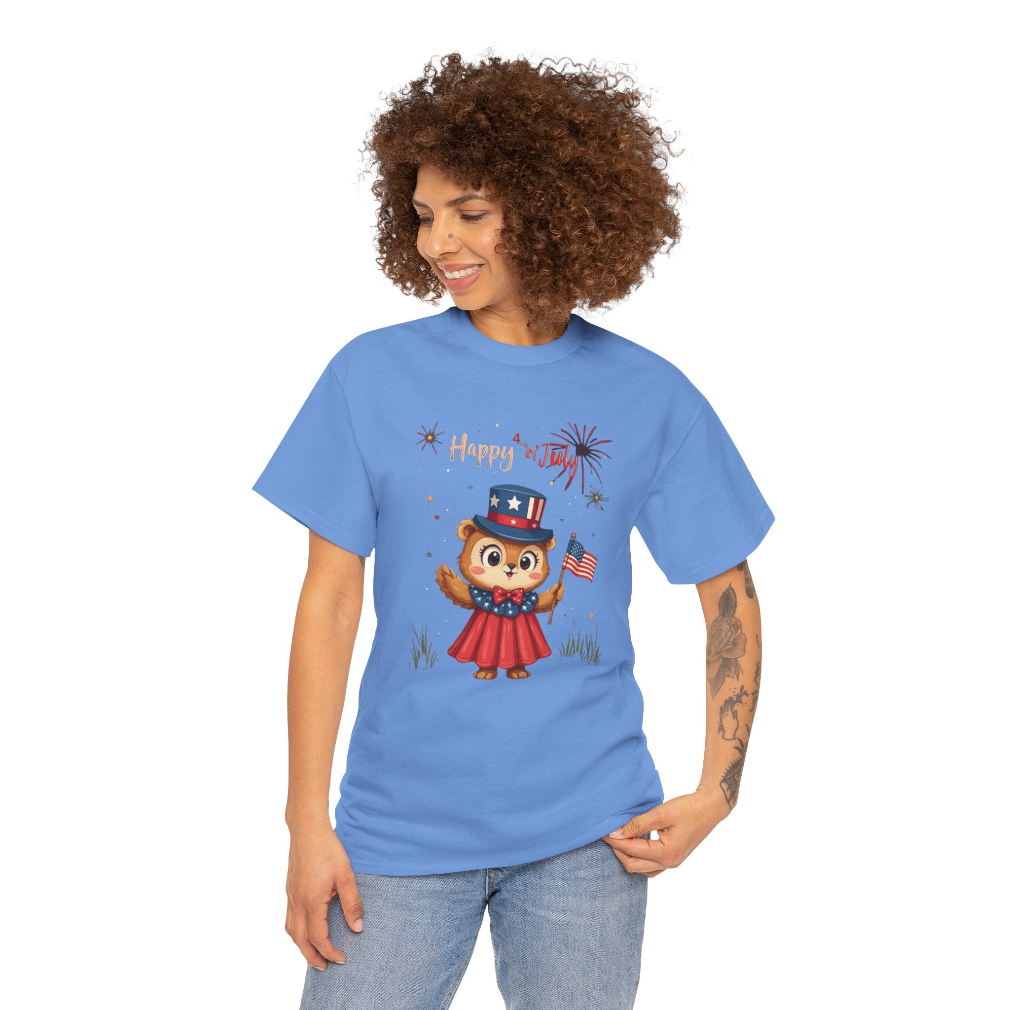 Happy Independence Day Unisex Heavy Cotton T-Shirt