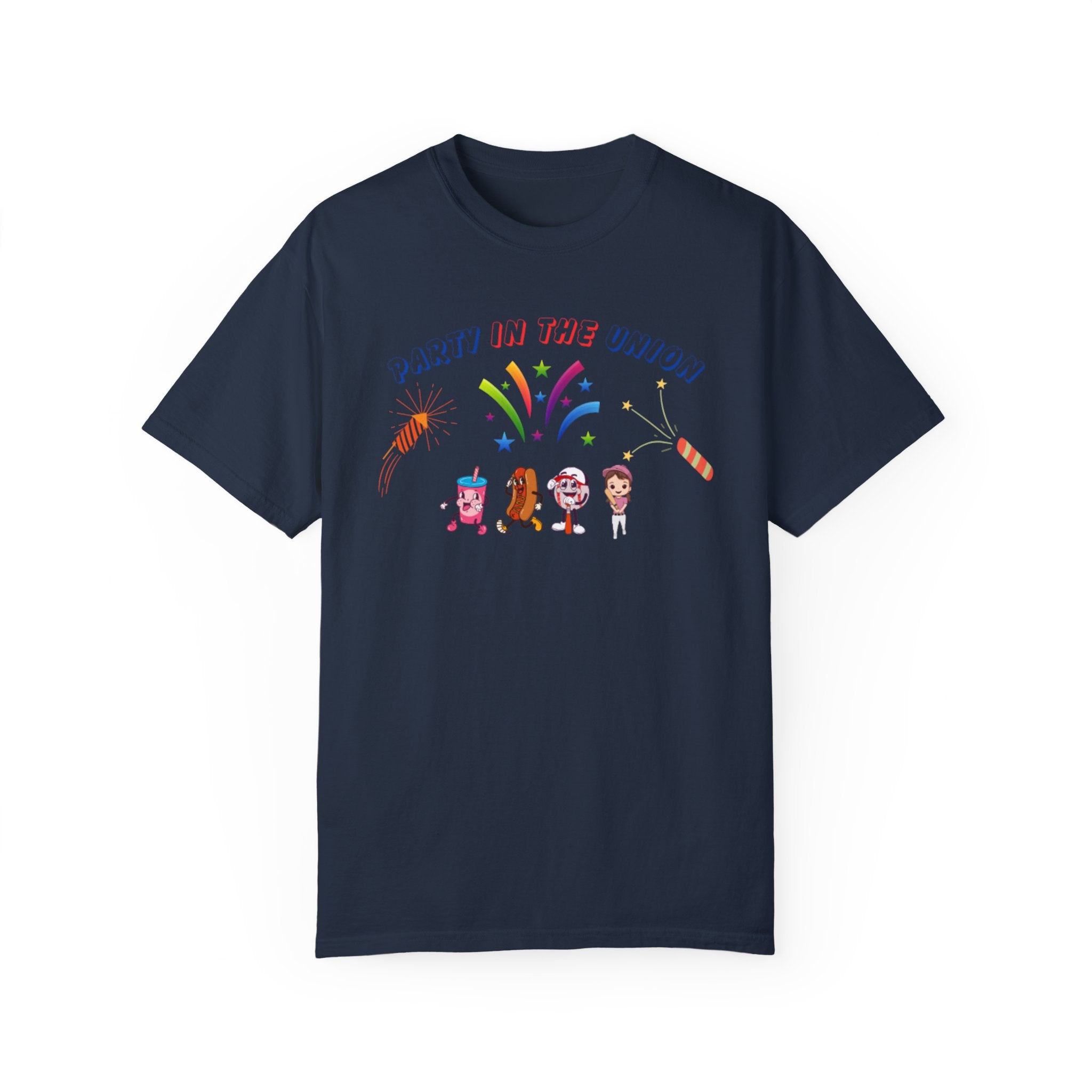 Party In The Union Unisex Garment-Dyed T-shirt