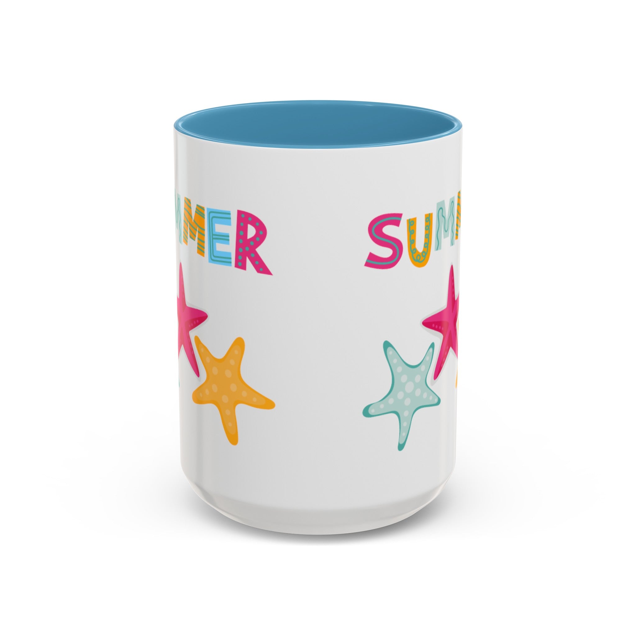 Summer Starfish Accent Coffee Mug (11, 15oz)