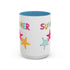 Summer Starfish Accent Coffee Mug (11, 15oz)