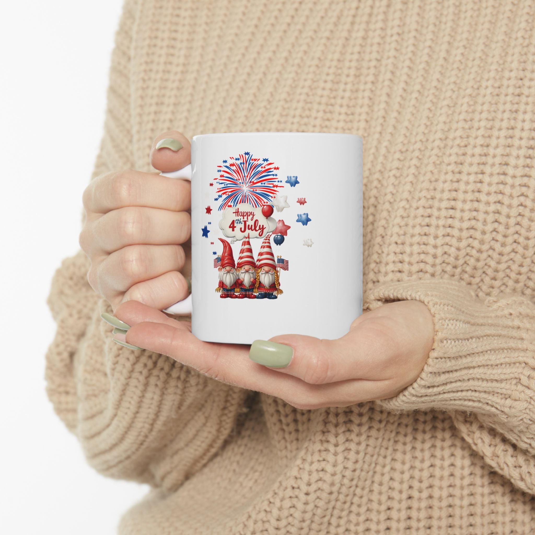 Gnome 4th of July Mug