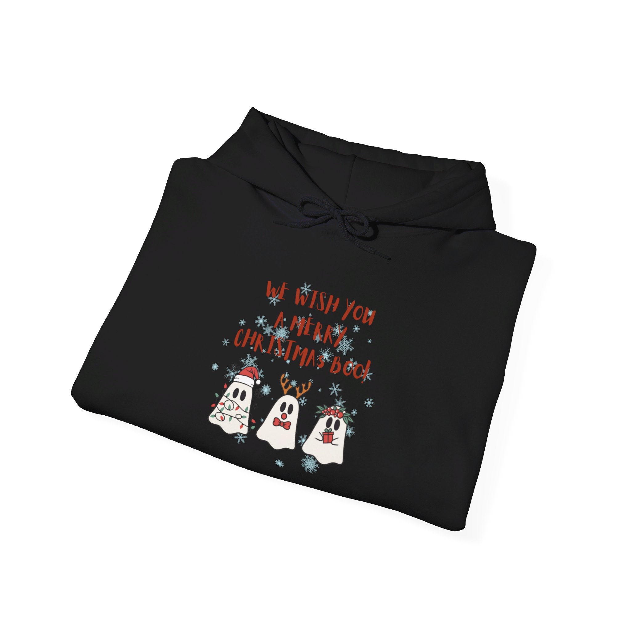 We Wish You A Merry Christmas Boo Unisex Heavy Blend™ Hooded Sweatshirt