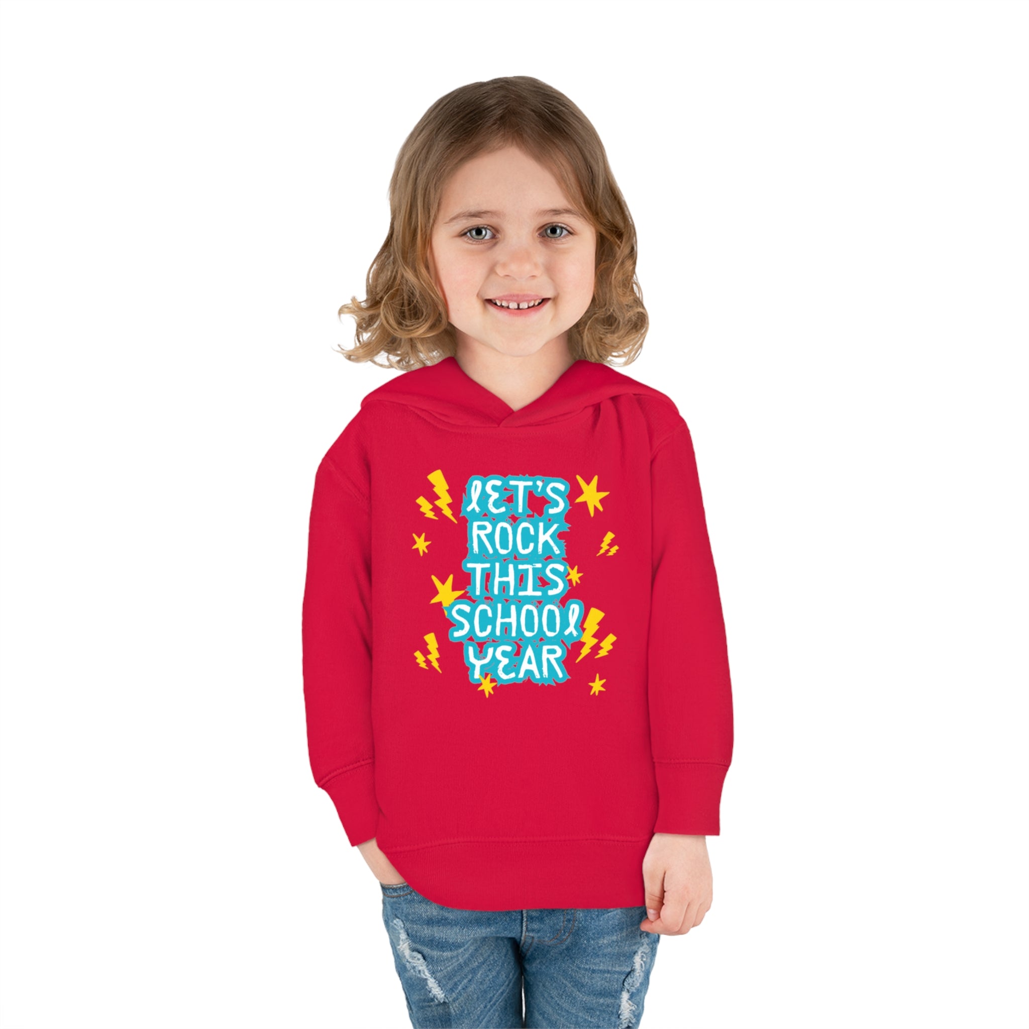 Let's Rock This School Year Toddler Pullover Fleece Hoodie