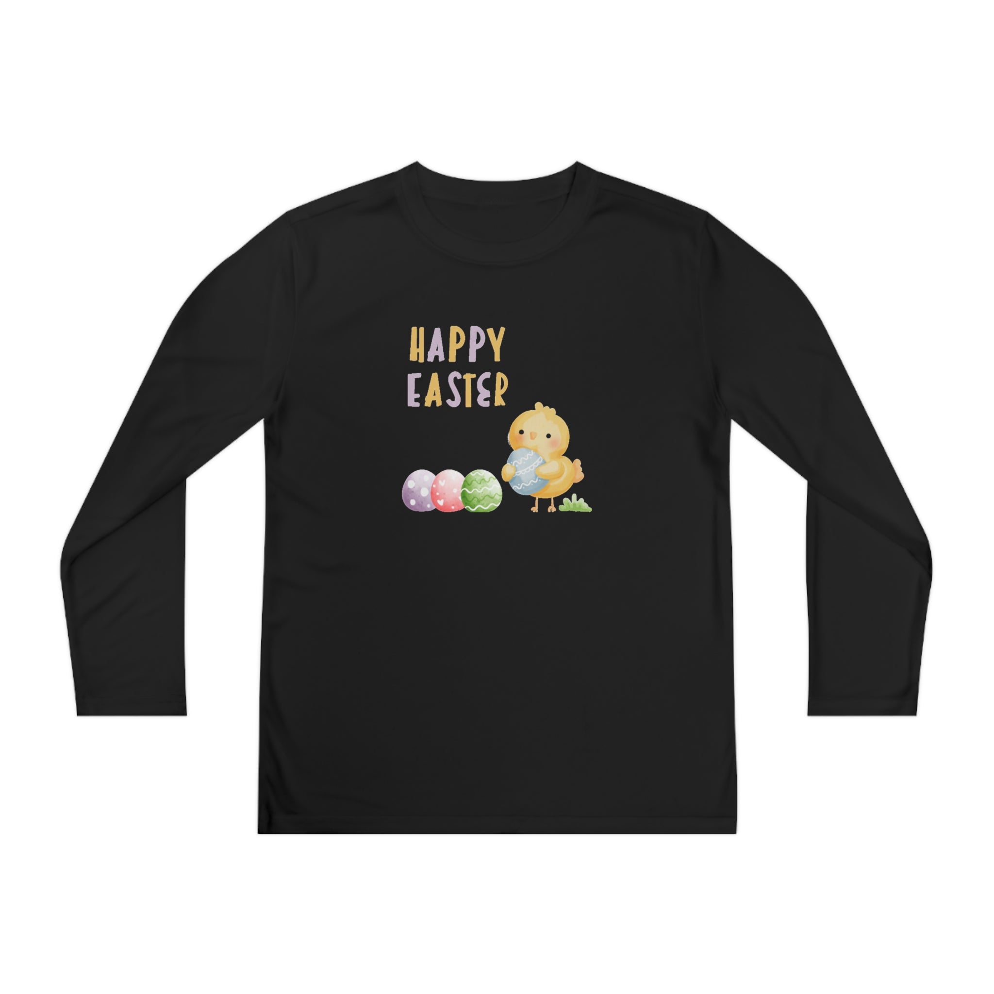 Wishing You A Happy Easter Youth Long Sleeve Competitor Tee