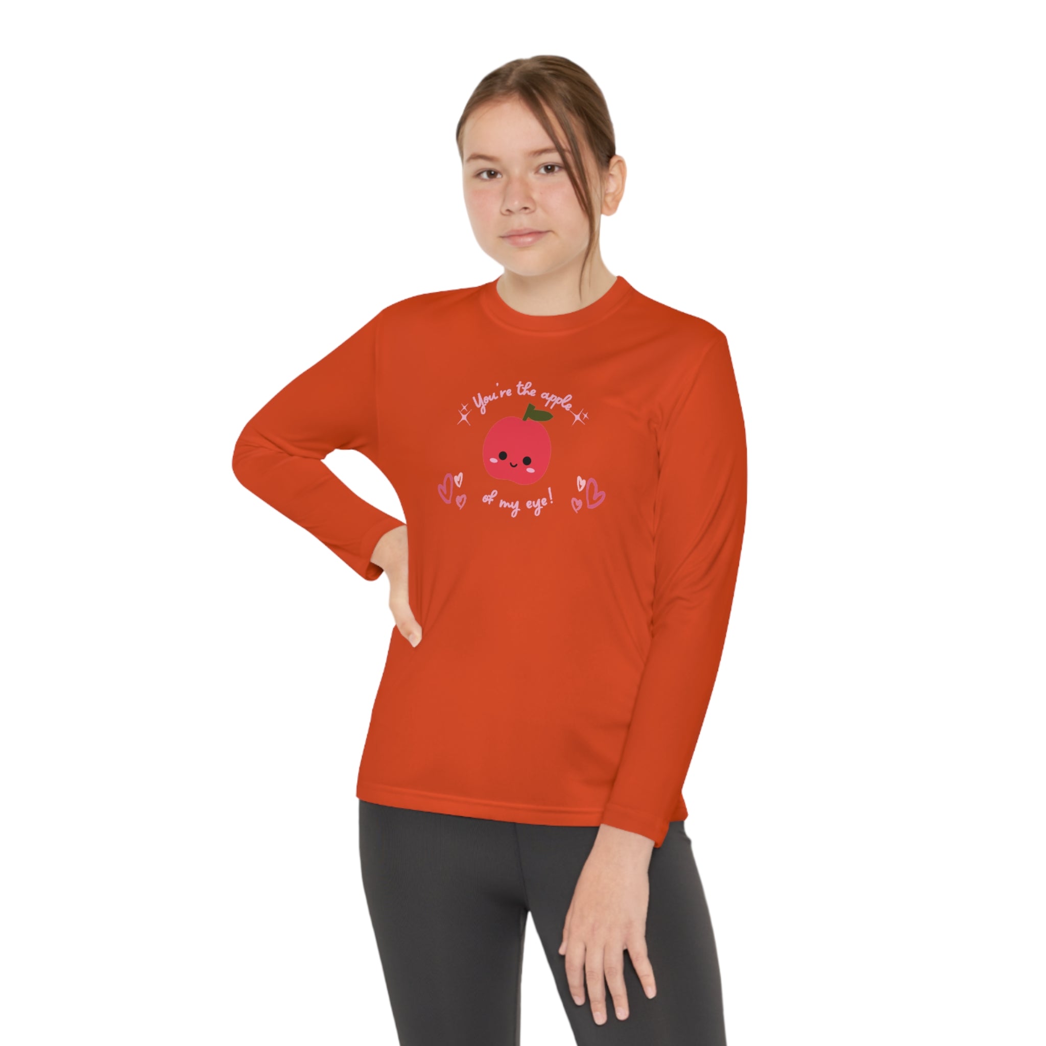 You Are The Apple Of My Eyes Youth Long Sleeve Competitor Tee