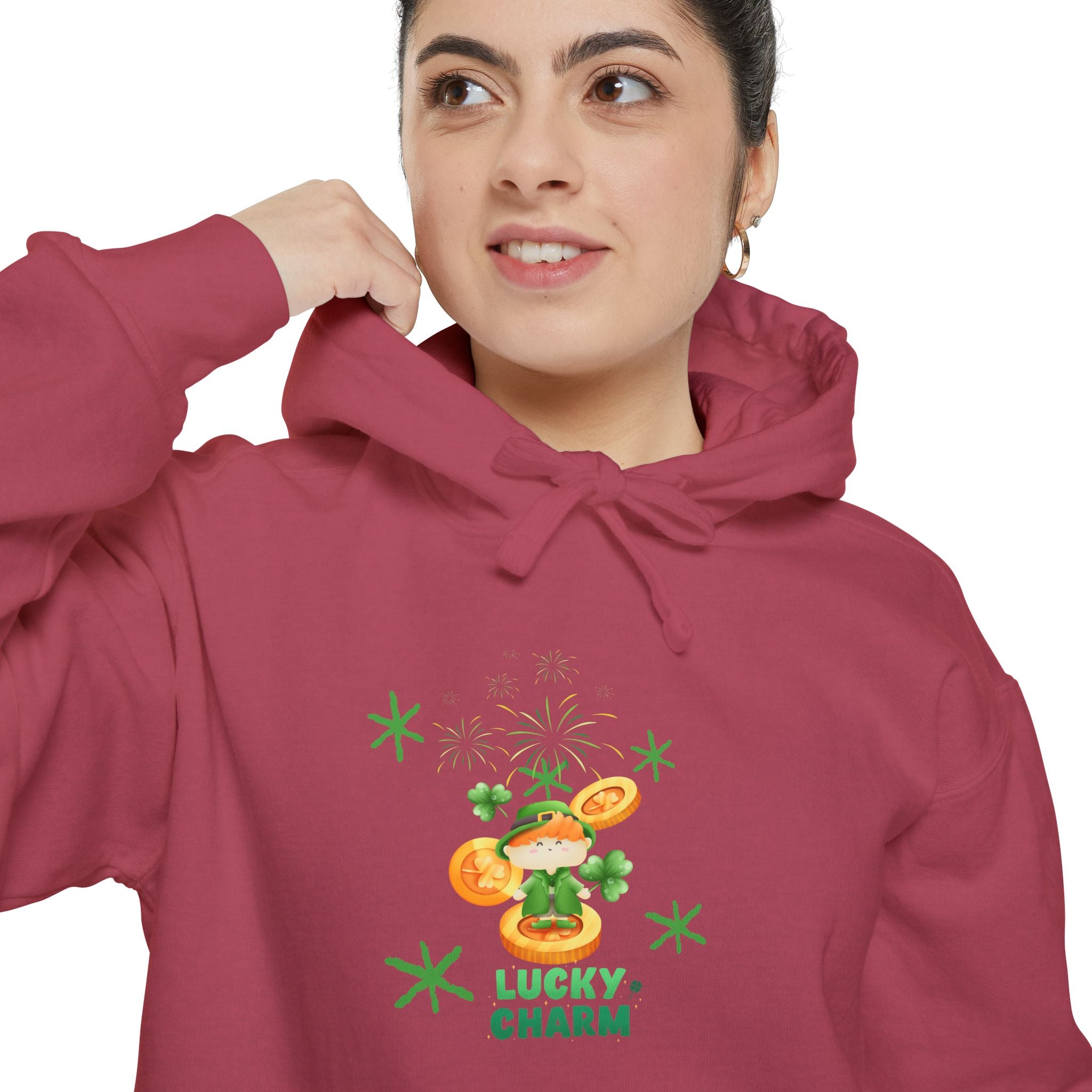 Lucky Charm Unisex Garment-Dyed Hoodie