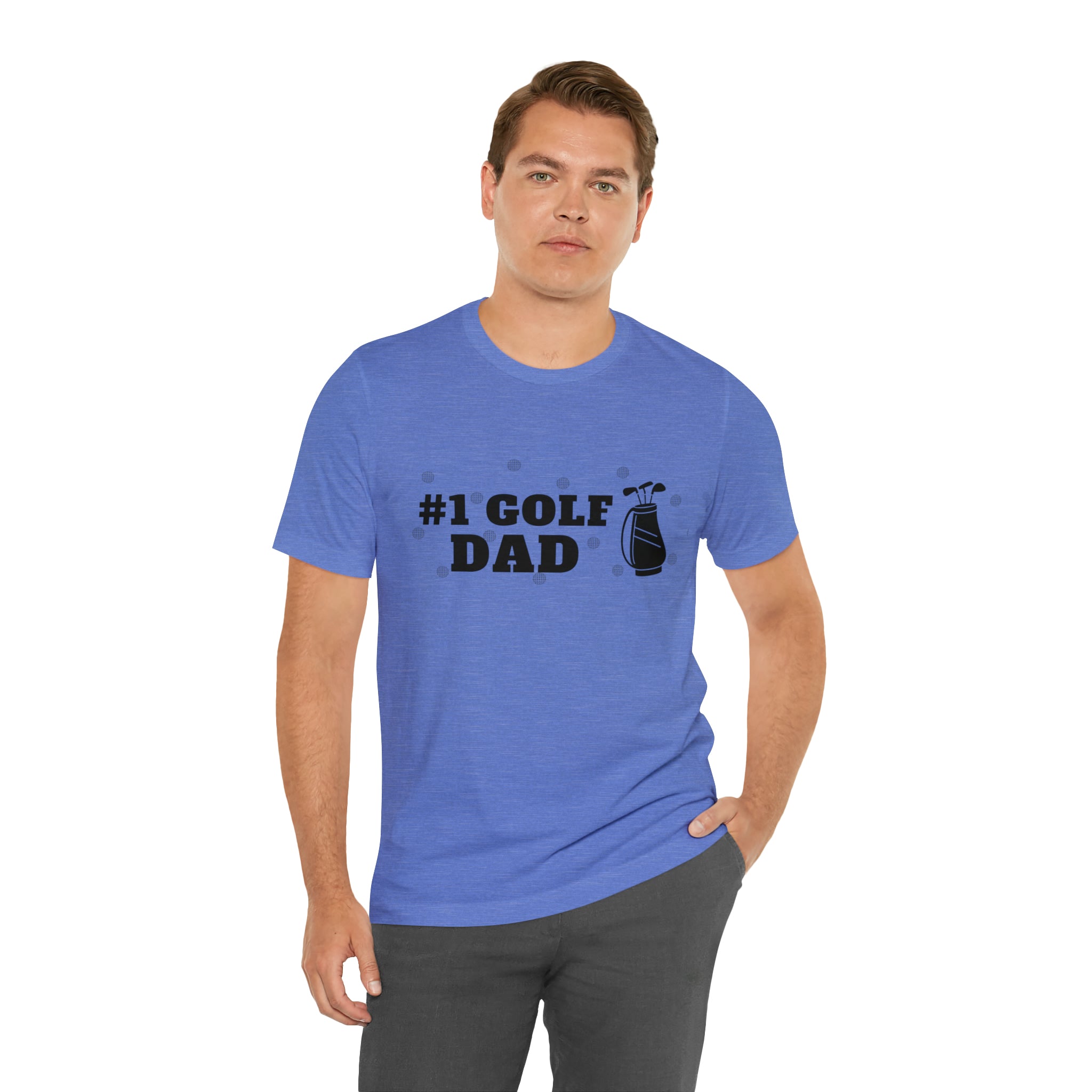 Happy Father's Day Golf Unisex Jersey Short Sleeve Tee