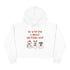 We Wish You A Merry Christmas Boo Crop Hoodie