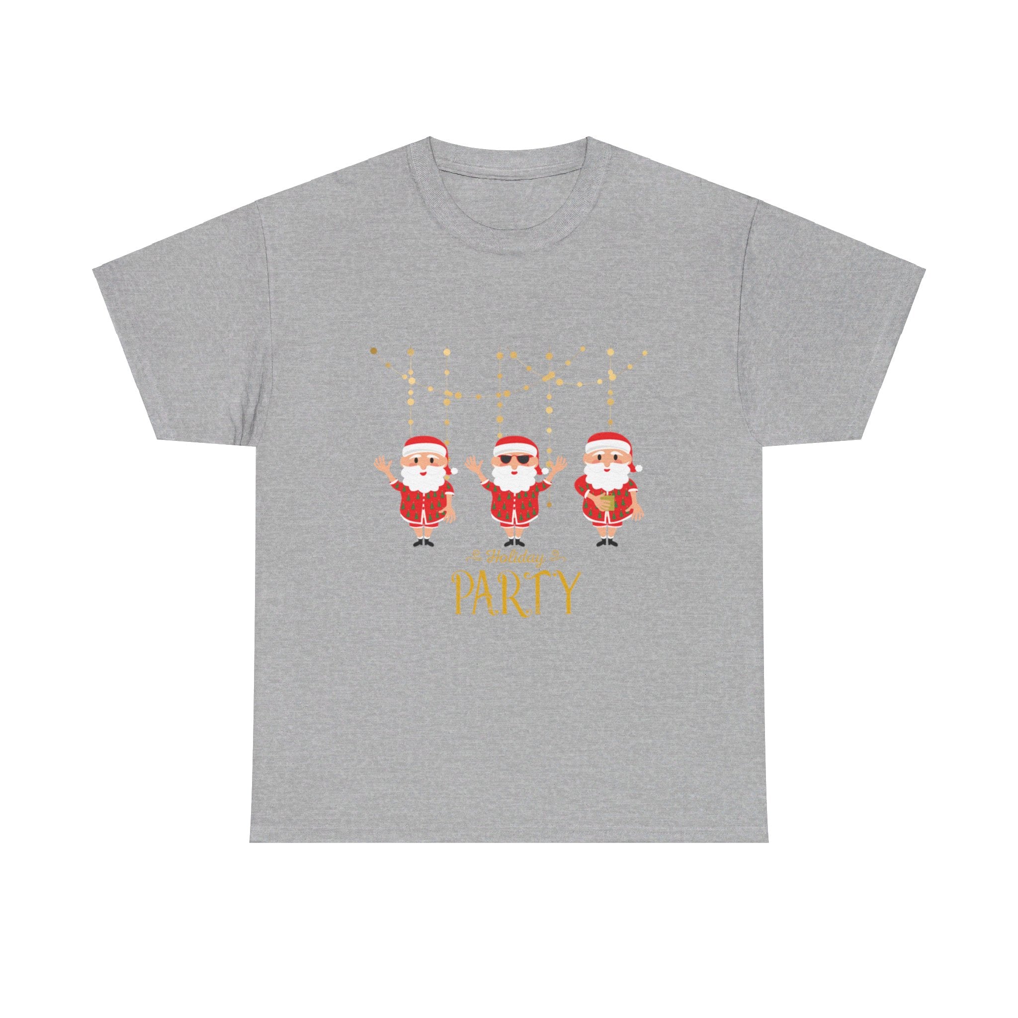 Santa's Holiday Party Unisex Heavy Cotton Tee