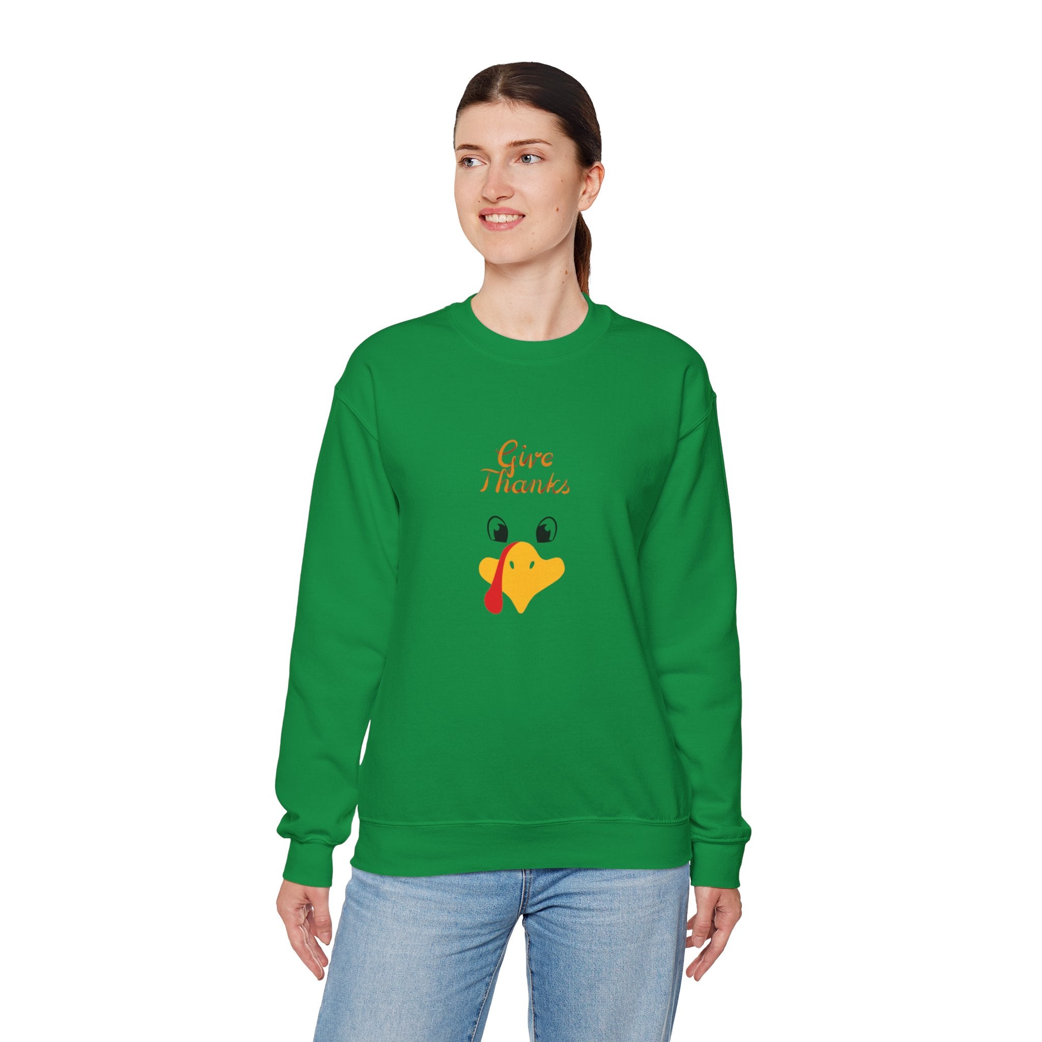 Give Thanks Unisex Heavy Blend™ Crewneck Sweatshirt