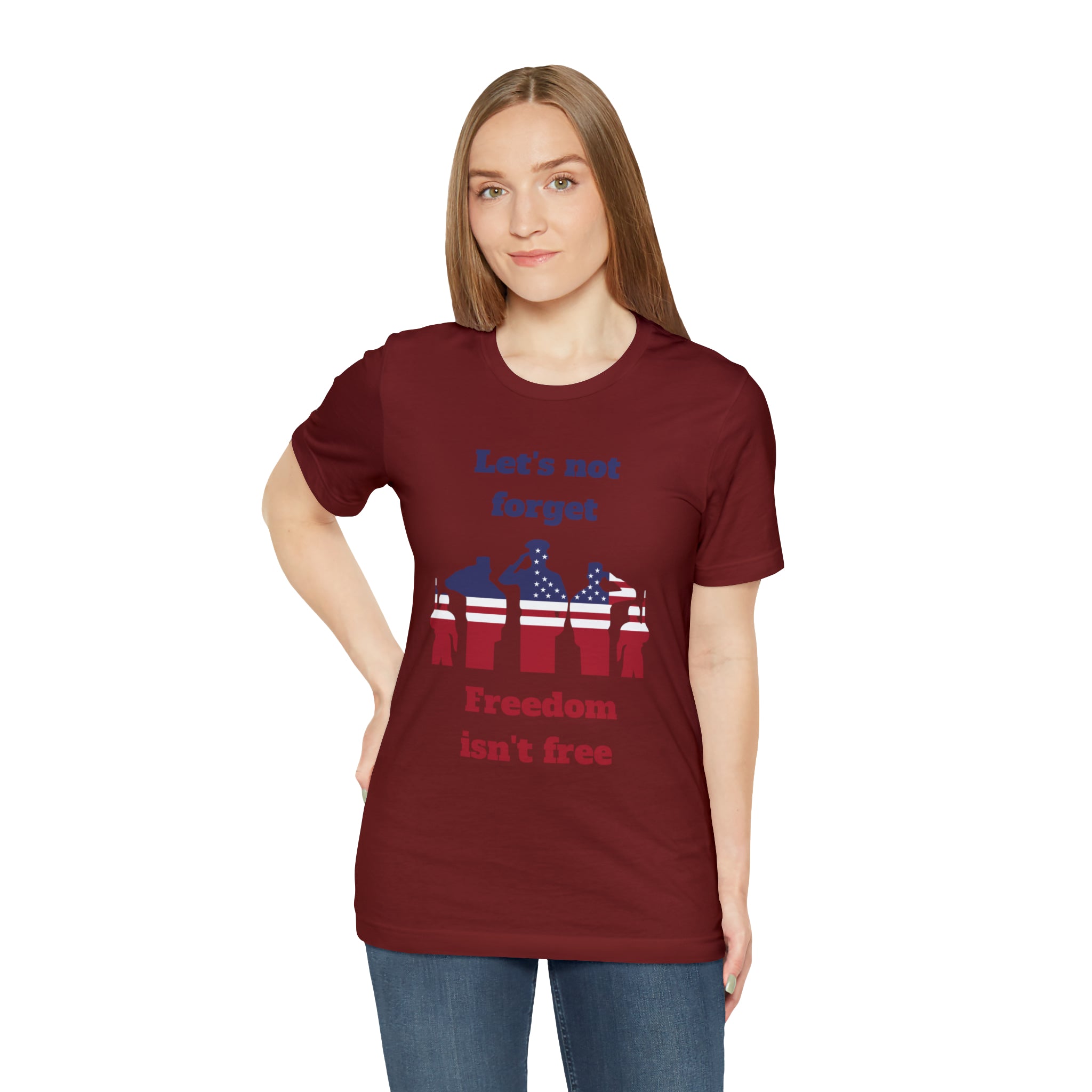 Memorial Day Freedom Is Not Free Unisex Jersey Short Sleeve Tee