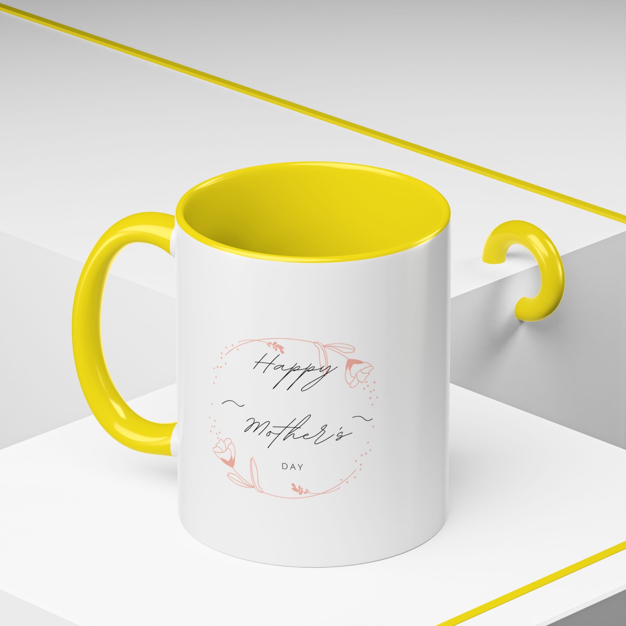 Happy Mom's Day Accent Coffee Mug  11oz & 15oz