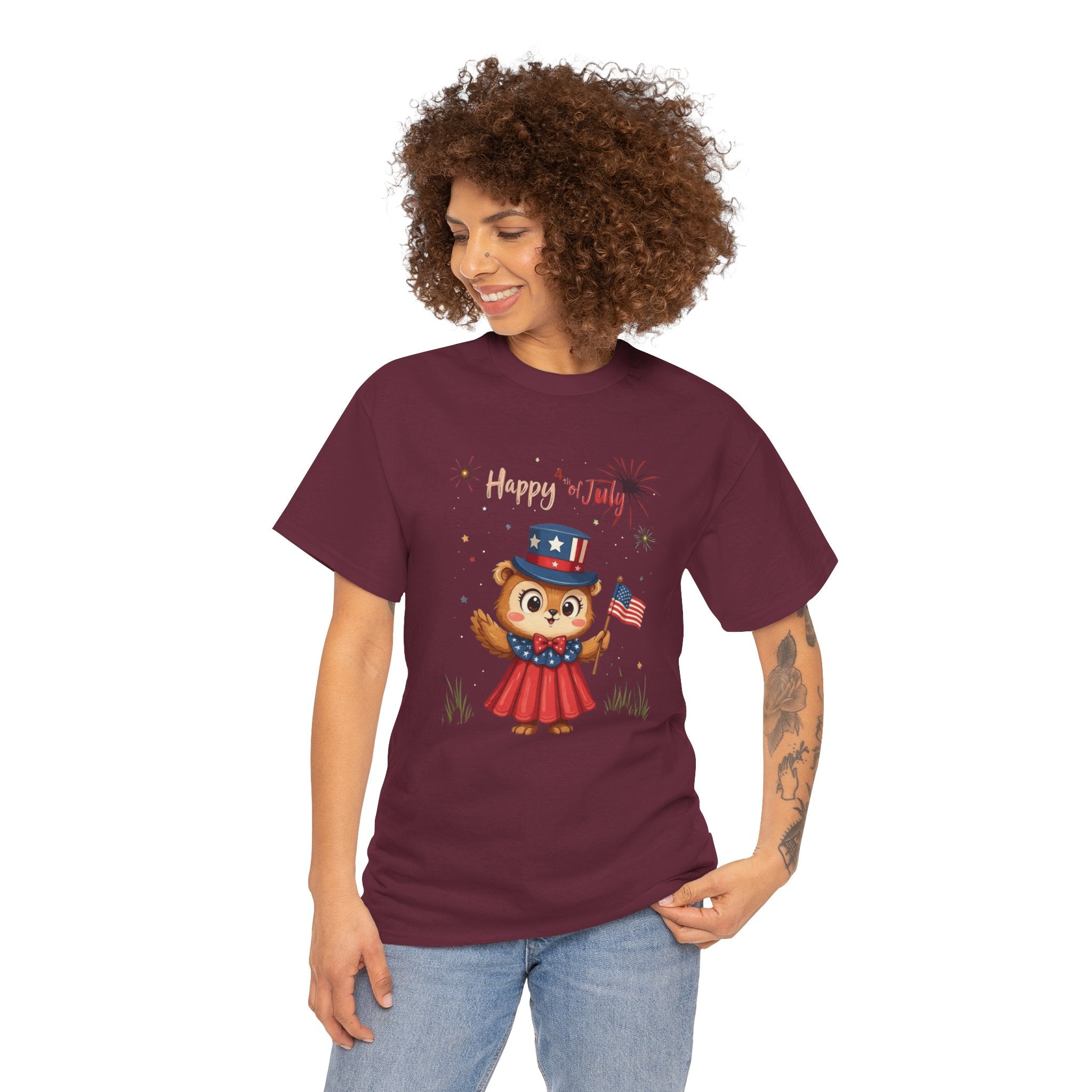 Happy Independence Day Unisex Heavy Cotton T-Shirt