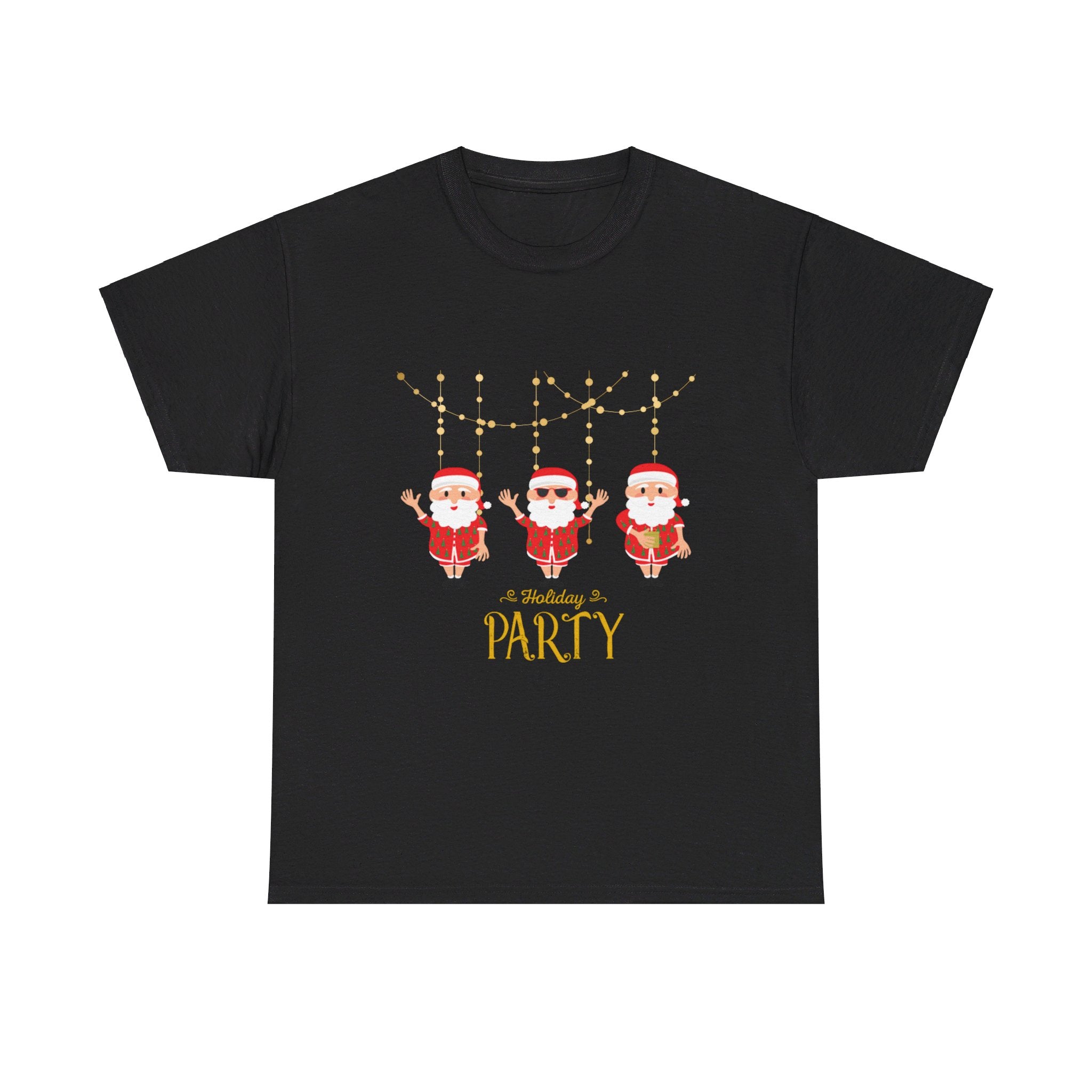 Santa's Holiday Party Unisex Heavy Cotton Tee